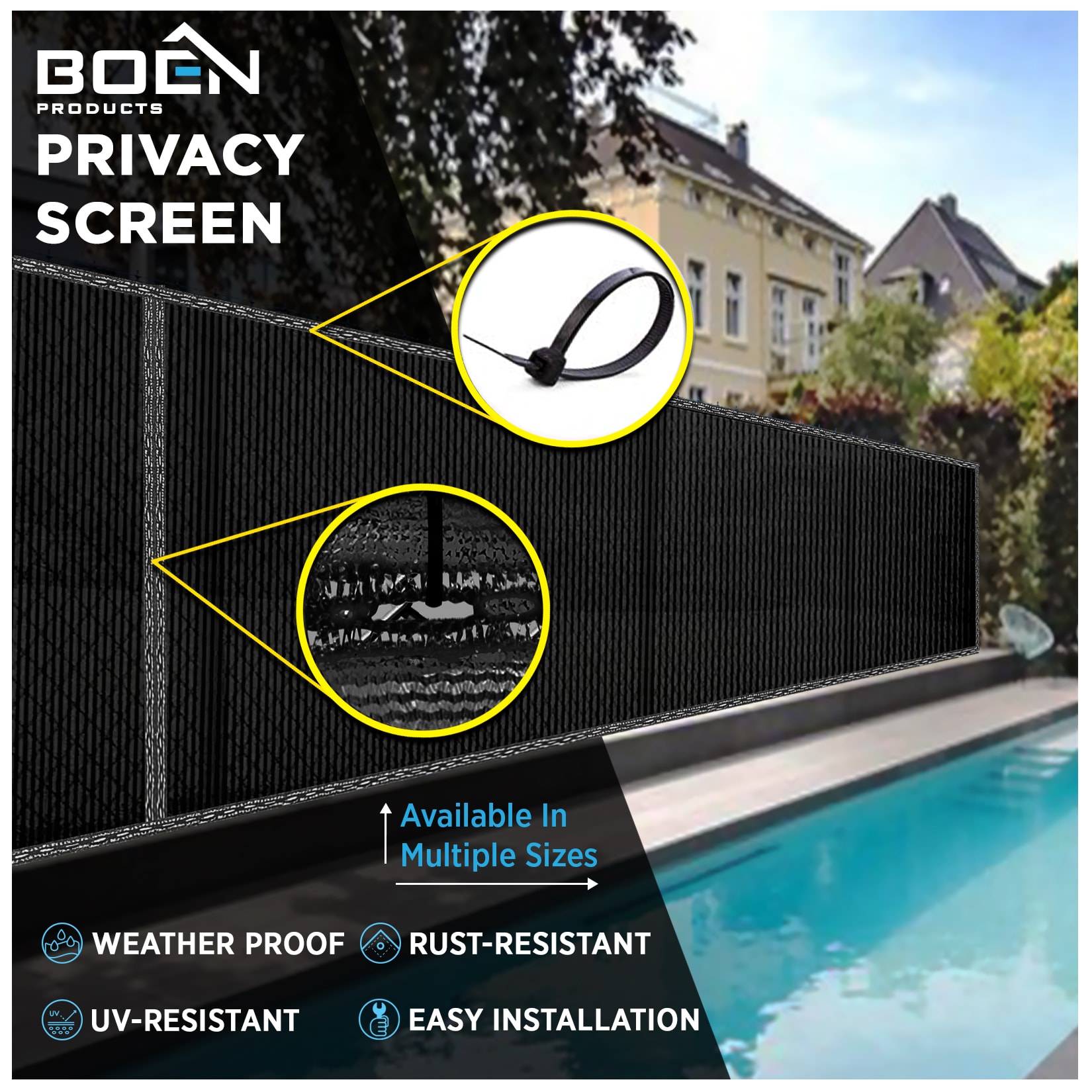 BOEN 25-ft x 3-ft 0-Gauge Black Hdpe Chicken Wire Rolled Fencing with Mesh  Size 1/2-in x 1-in