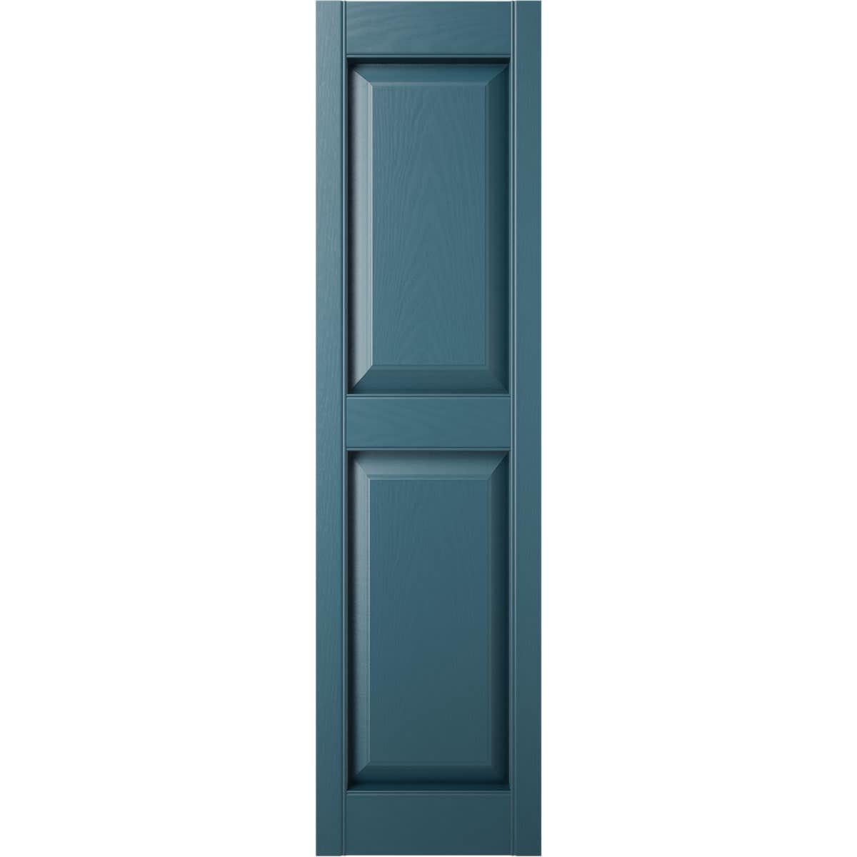 Ekena Millwork LP2S12X05100MB 12-in W x 51-in H Midnight Blue Raised panel Exterior Shutters ( 2 -Pack )