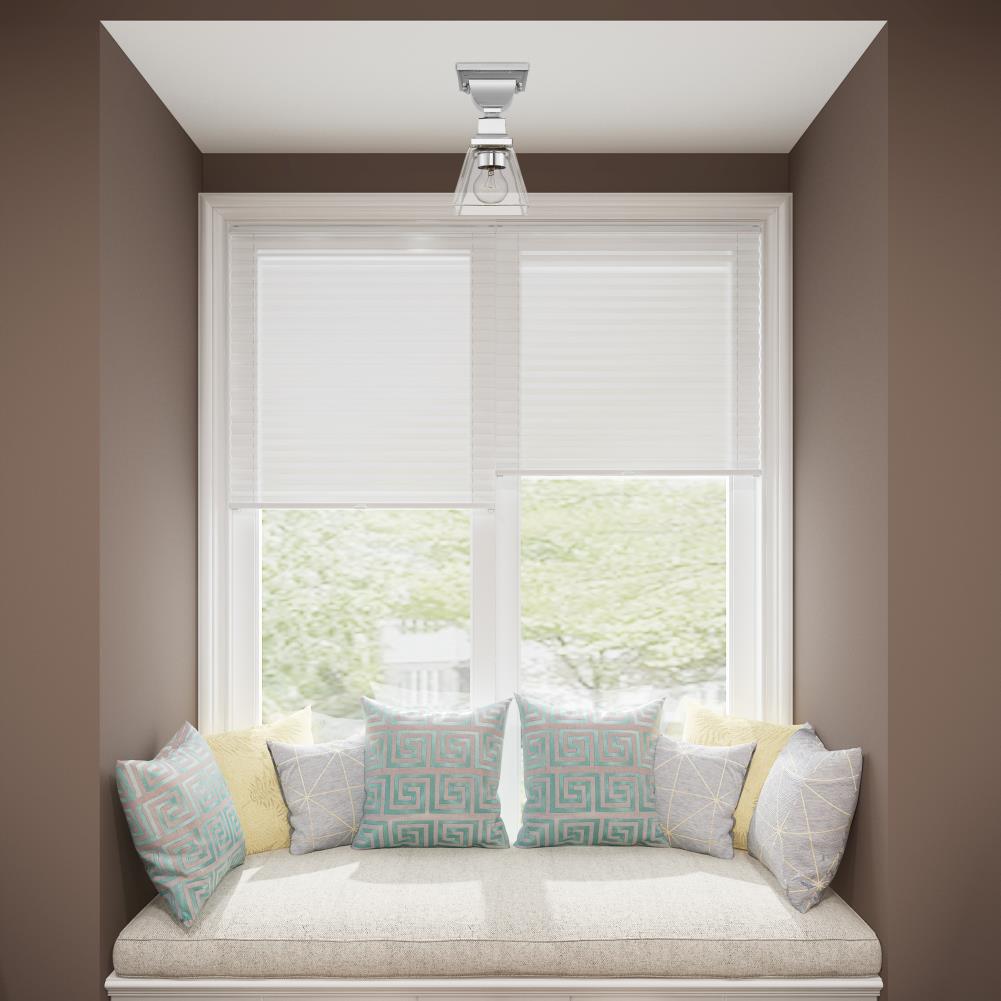 Whitfield Polished Chrome 1-Light LED Flush Mount with Clear Glass