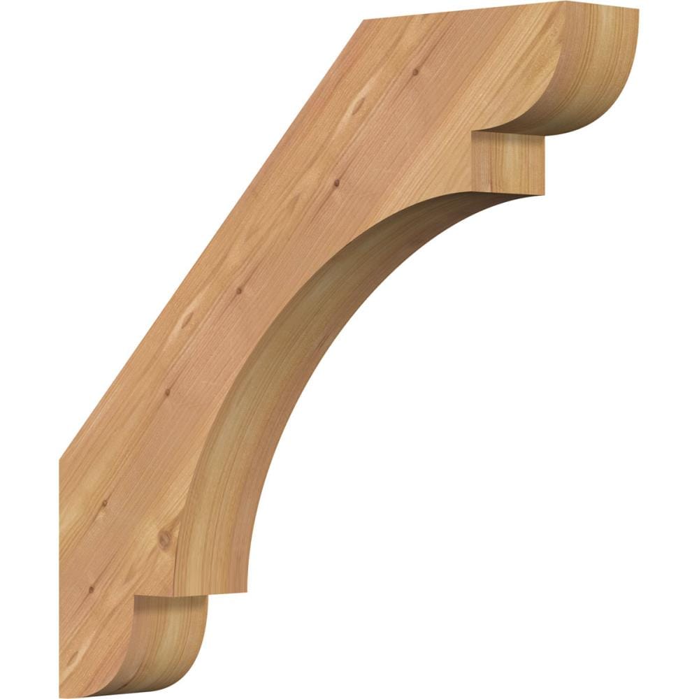 Ekena Millwork BRC04X22X22OLY00SWR 3-1/2-in x 22-in x 22-in Western Red Cedar Unfinished Wood Olympic smooth