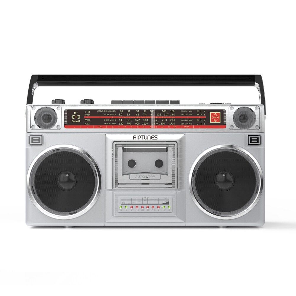 Riptunes WRACR510BTS697 Boombox Silver