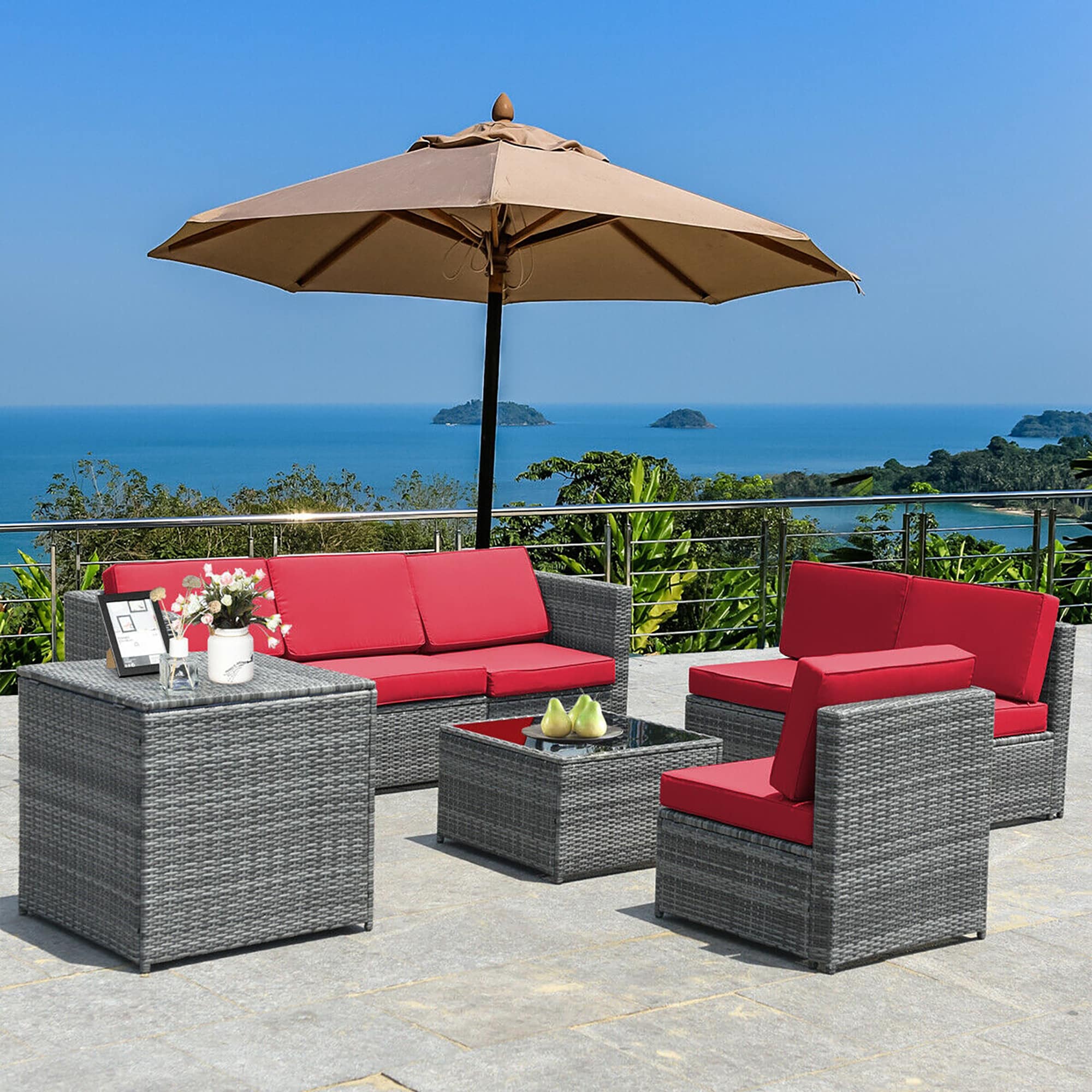 CASAINC CN-WFQ004-GRD Patio-Conversation-Sets - View #2