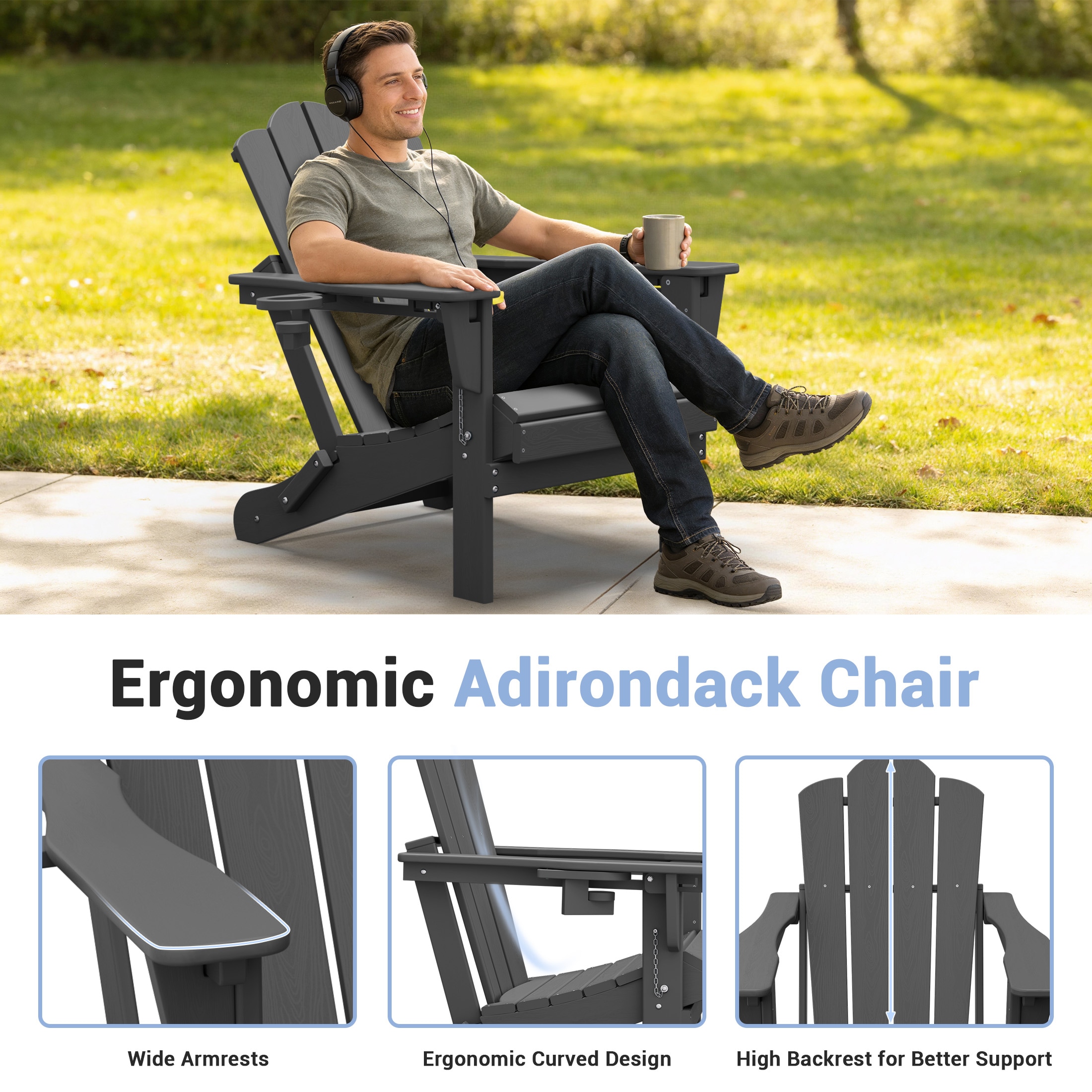 Serwall SW-2CPAC-GY Patio-Chairs - View #5
