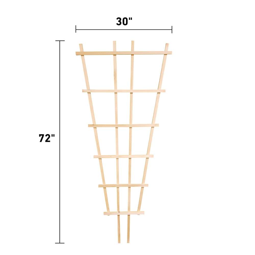 Style Selections 30-in W X 72-in H Natural Wood Cedar Garden Trellis At ...