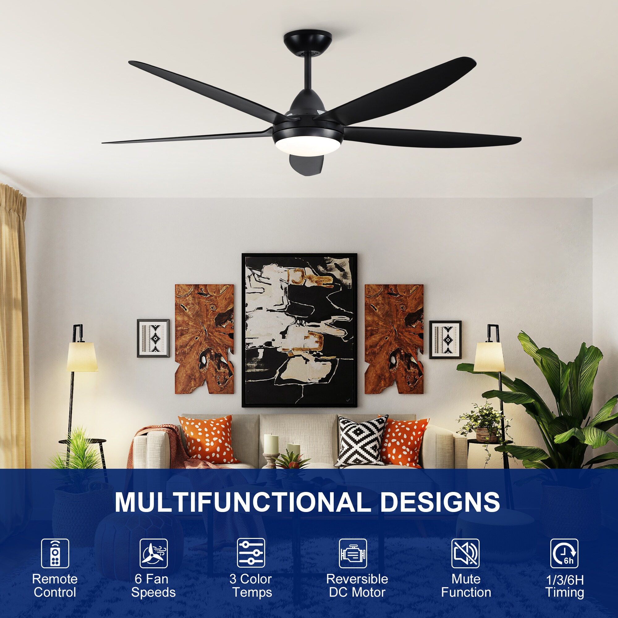YUHAO LSDC1103BK562 Ceiling-Fans - View #3
