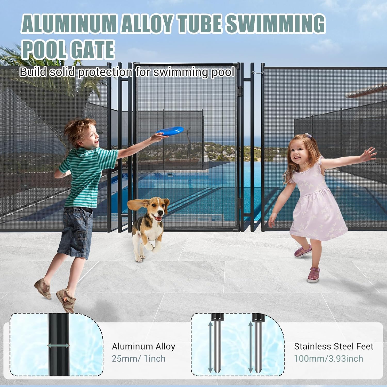 GAOMON LSPPJOK-M0Z5RB2C7P Pool-Safety-Barrier-Gates - View #3