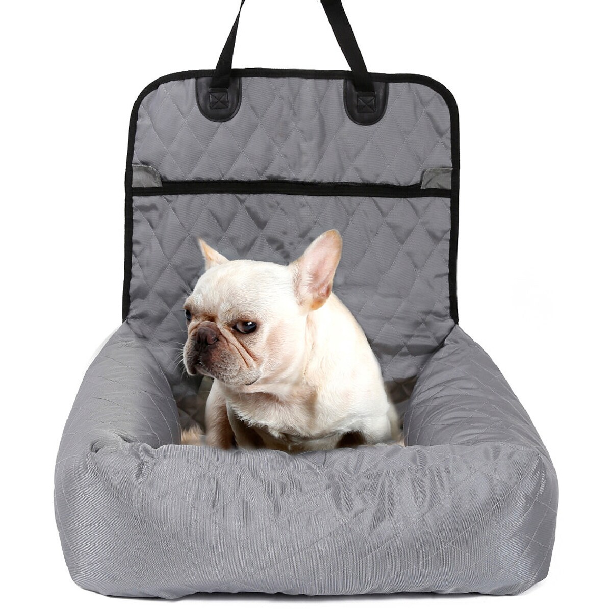 Large Gray Soft Sided Dog Carrier and Bed