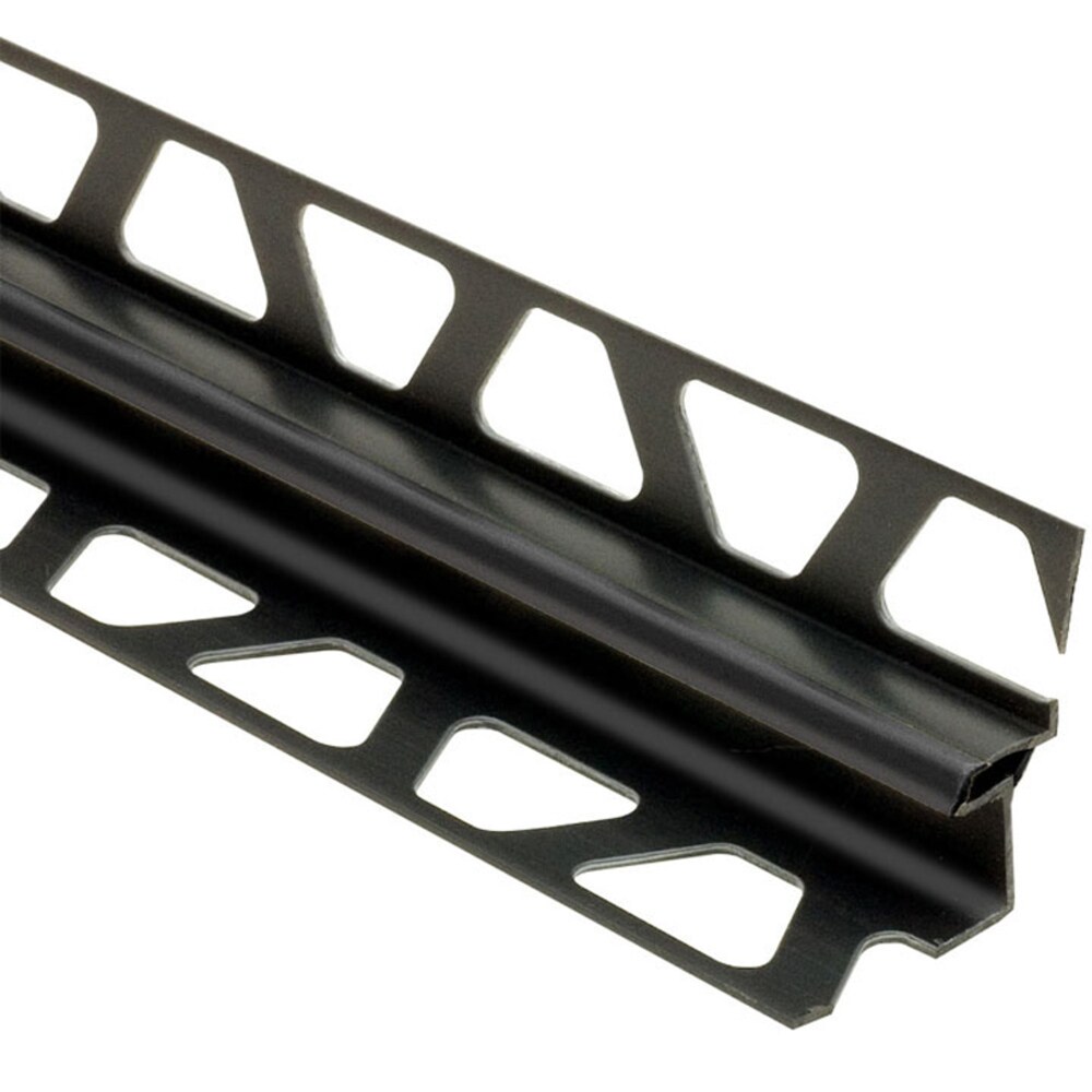 Schluter Systems EKEU15/O14GS Dilex-EKE 0.531-in W x 98.5-in L Black PVC Corner movement joint Tile Edge Trim