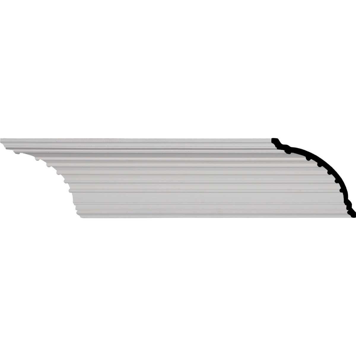 Foster Cove White Polyurethane Crown Moulding 94.5"