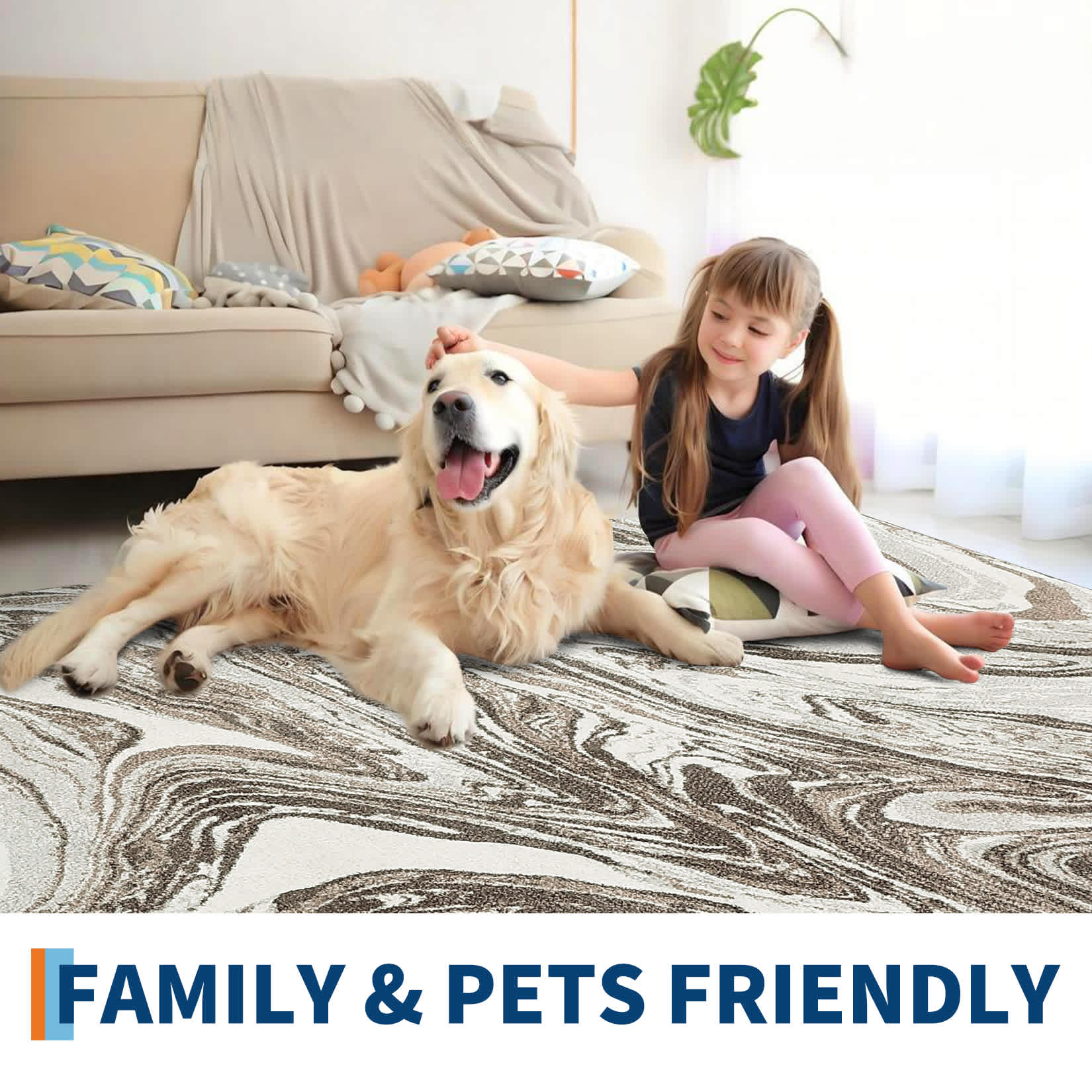 Qeetex SUNNY-PHK-33TANJKH rugs - View #7