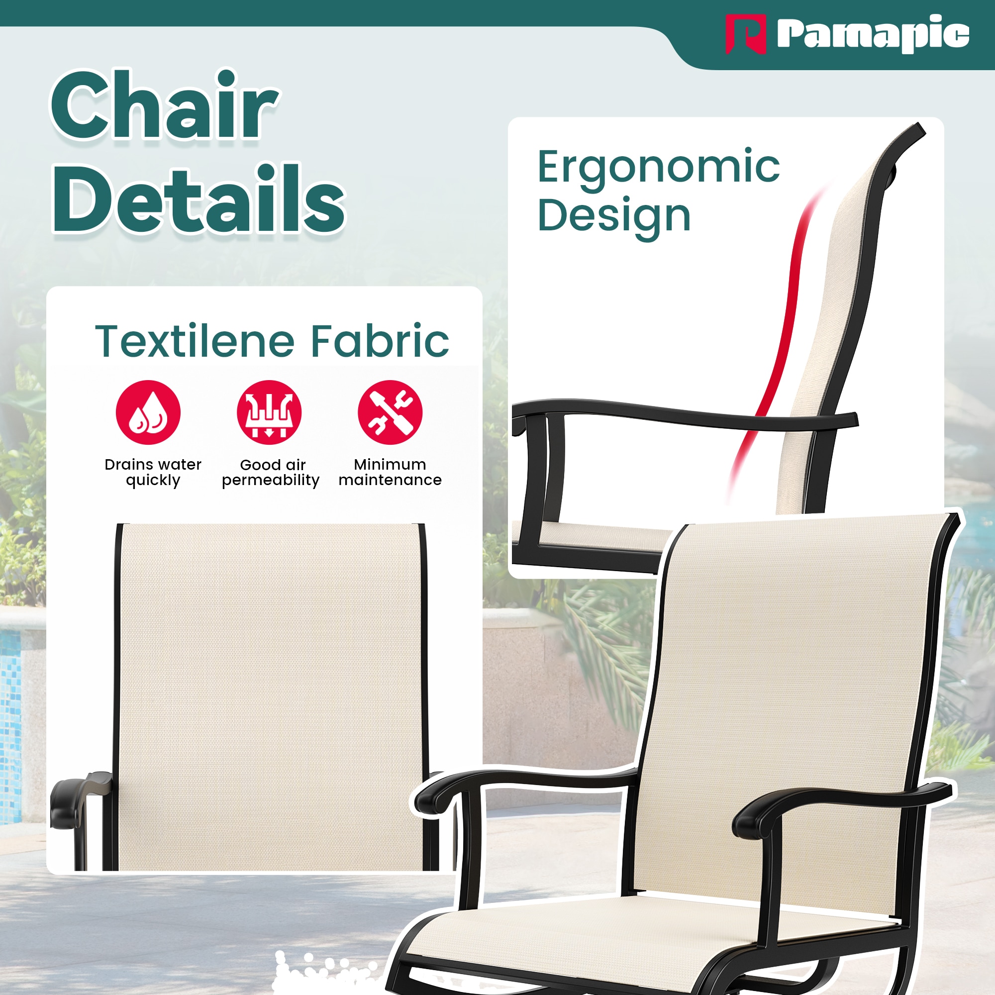 PamaPic TS-CZ-ZY-5JT-B-WL1 Patio-Dining-Sets - View #7