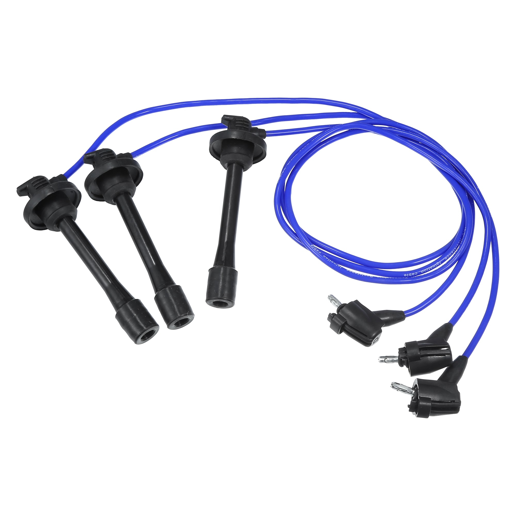 Unique Bargains Car Spark Plug Coil Wires Ignition Coil Harness Cable 5mm Fit for Toyota Tundra Tacoma 4Runner 3.4L 19037-62010 - Pack of 3