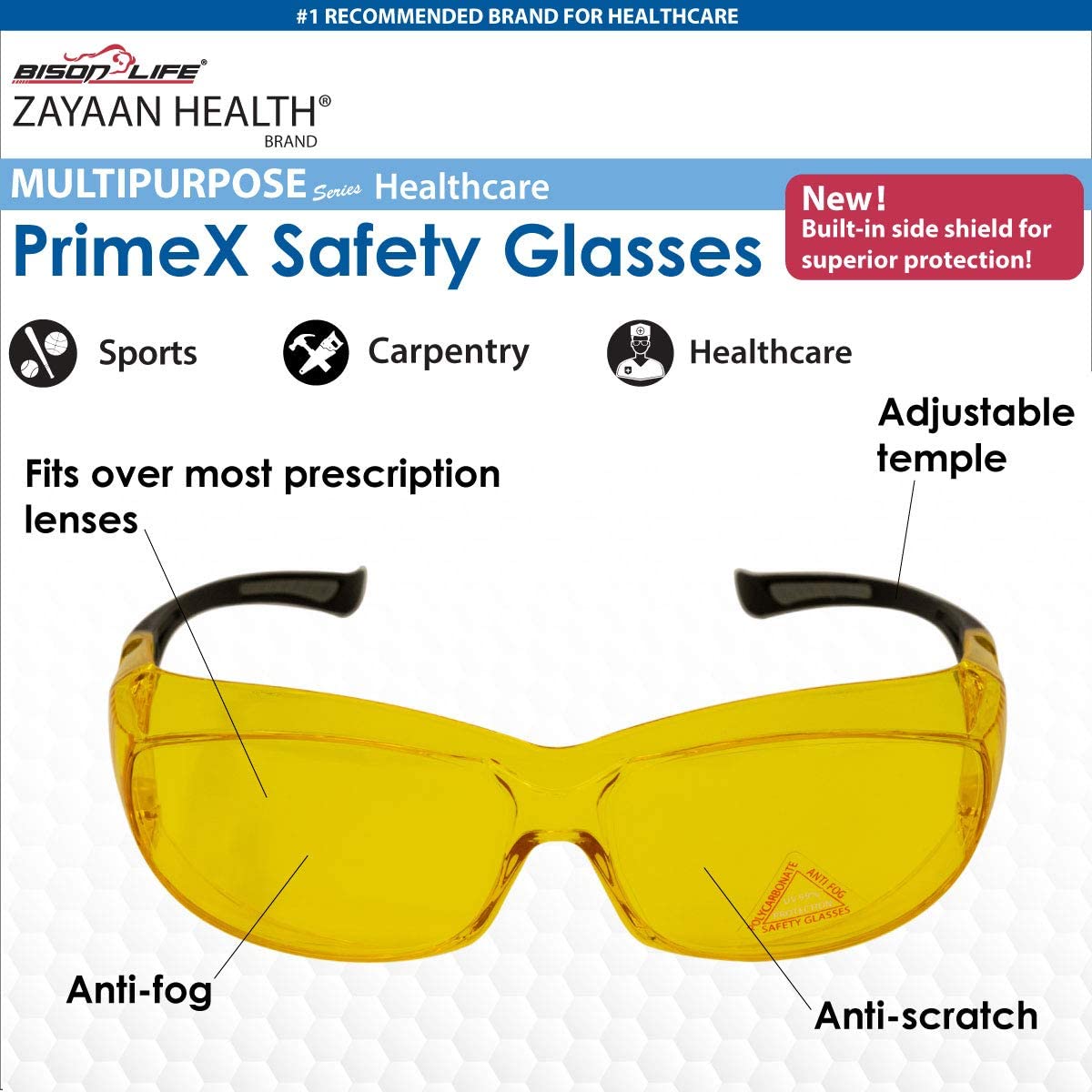 BISON LIFE ZH-PRXSG-ABLBKT-14-2 Protective-Eye-Wear - View #3