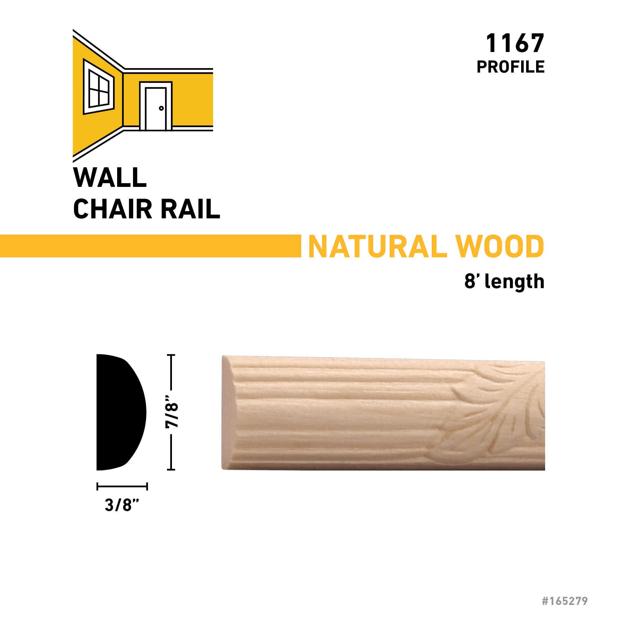  1167-8WHW Square-Lattice-Moulding - View #3