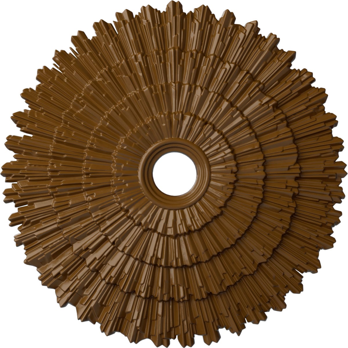 Ekena Millwork CM24ENSTF Eryn 24.75-in W x 24.75-in L Painted Smokey Topaz Polyurethane Whole Ceiling Medallion