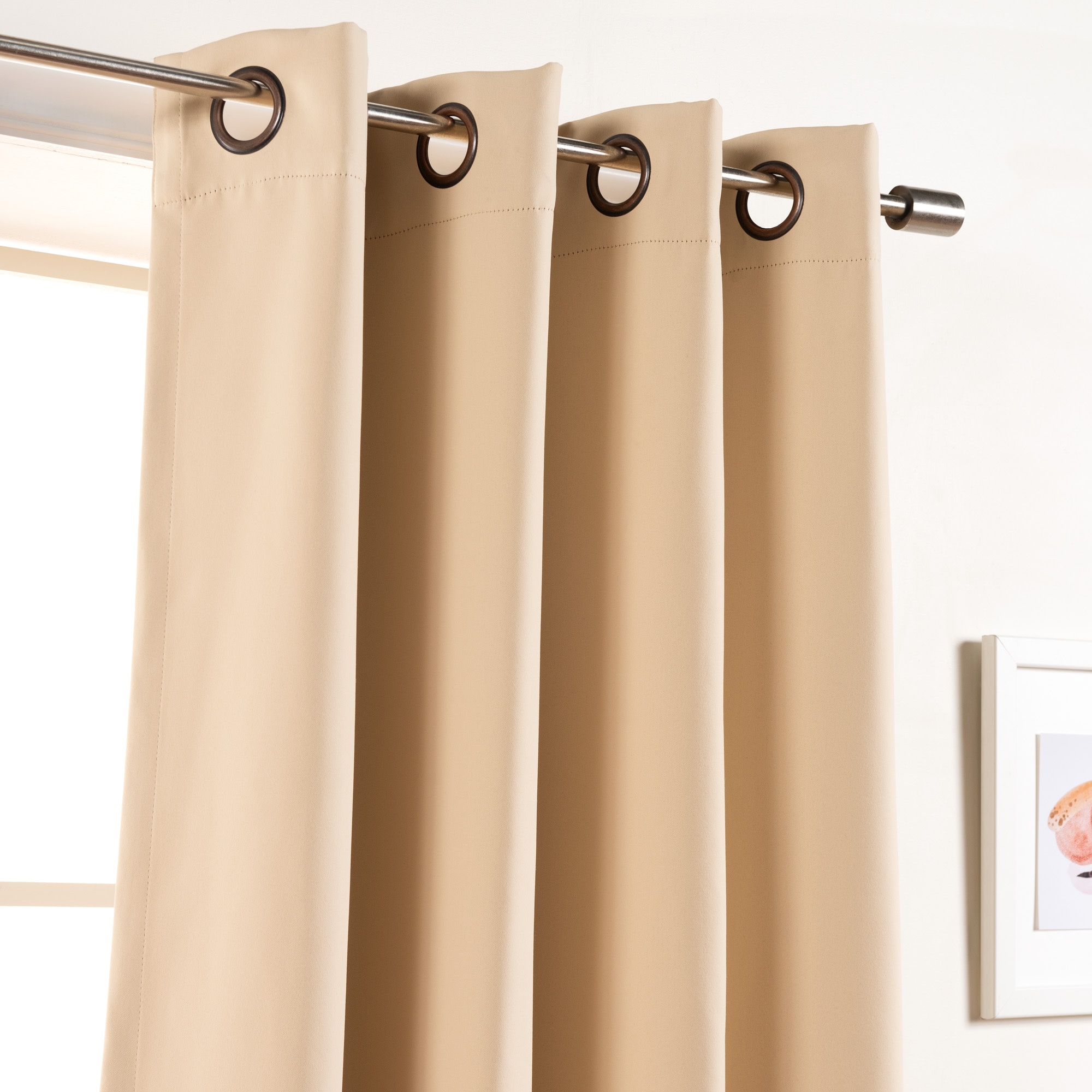 Best Home Fashion GR-WD-FR-100X84-BGE curtains - View #3