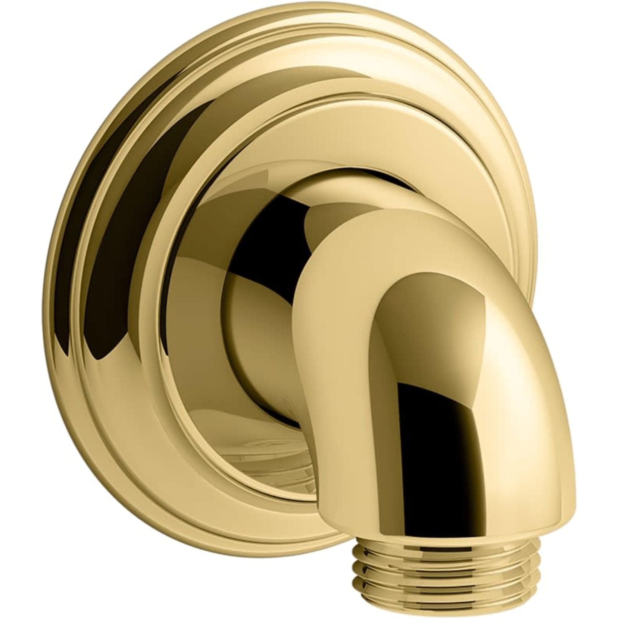 KOHLER K-22173-PB Bancroft Vibrant Polished Brass 1.9375-in Universal Shower Faucet Elbow 1.37-in -ID