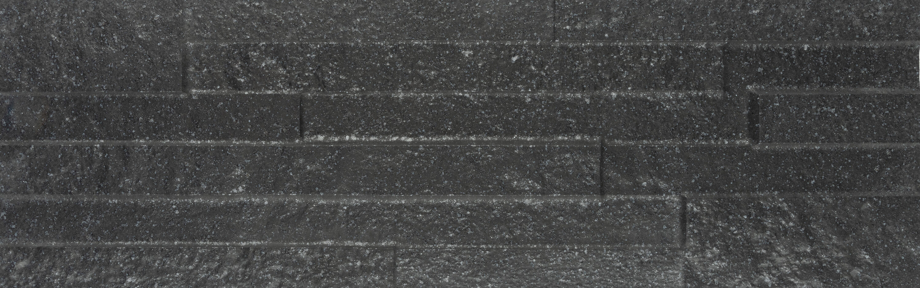 Affinity Tile S1WBT20TBL Sample- Tikal Black 6-in x 12-in Matte Ceramic Stone Look Wall Tile