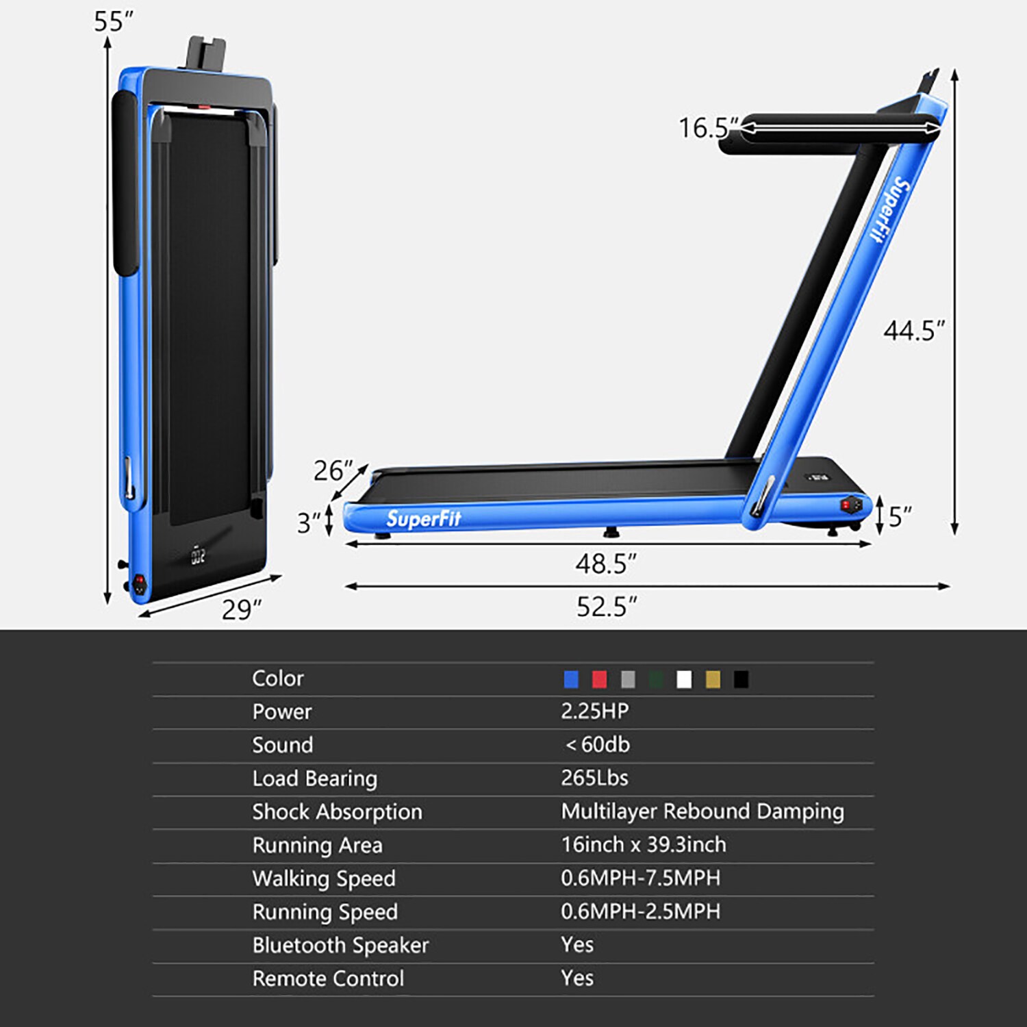 GZMR SPJS-2649-NY treadmills - View #5