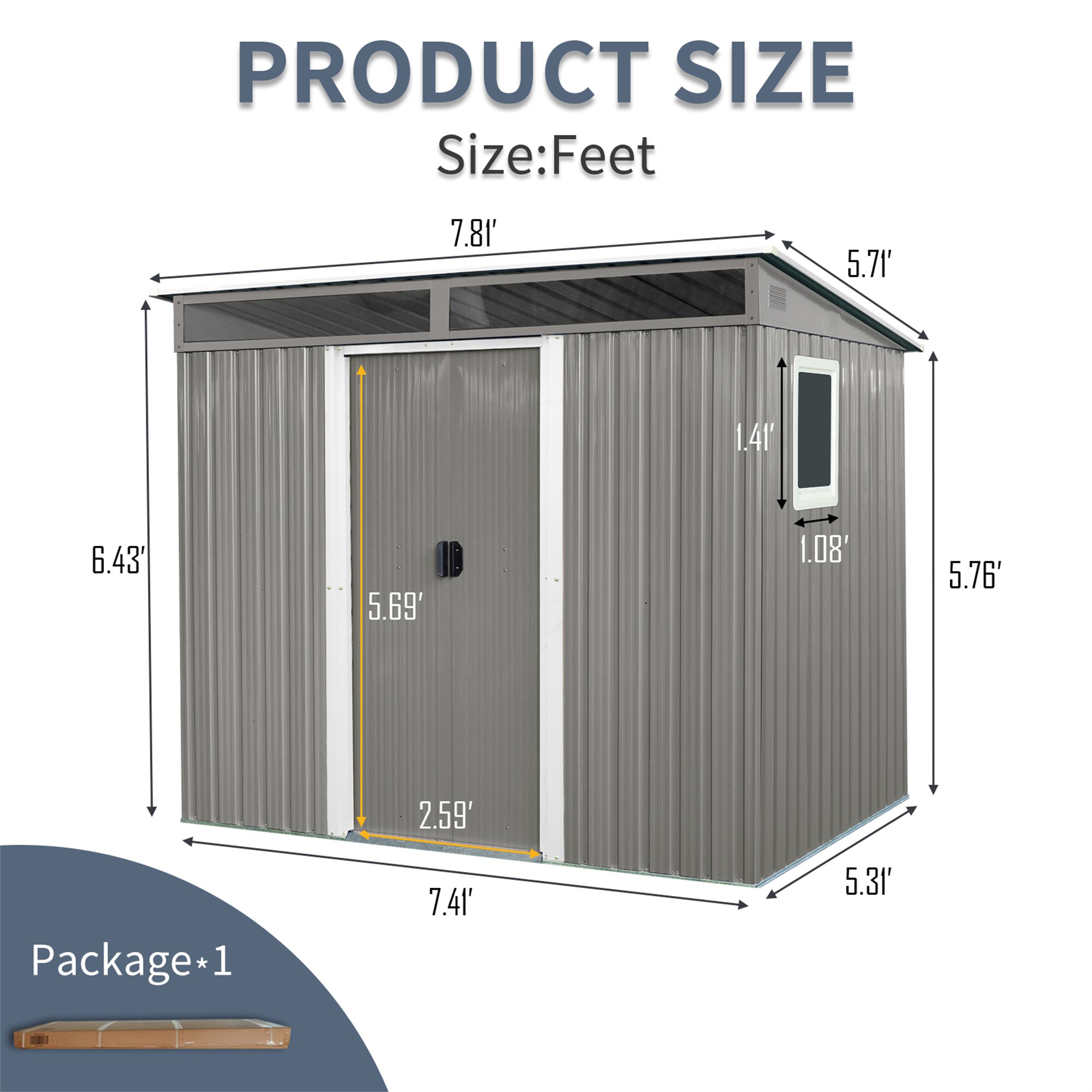 BABOOM BOM-185320-OR Metal-Storage-Buildings-Sheds - View #4