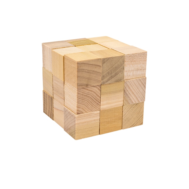 Madison Mill 1-in Hardwood Cubes 27/Pkg in Brown | 448472