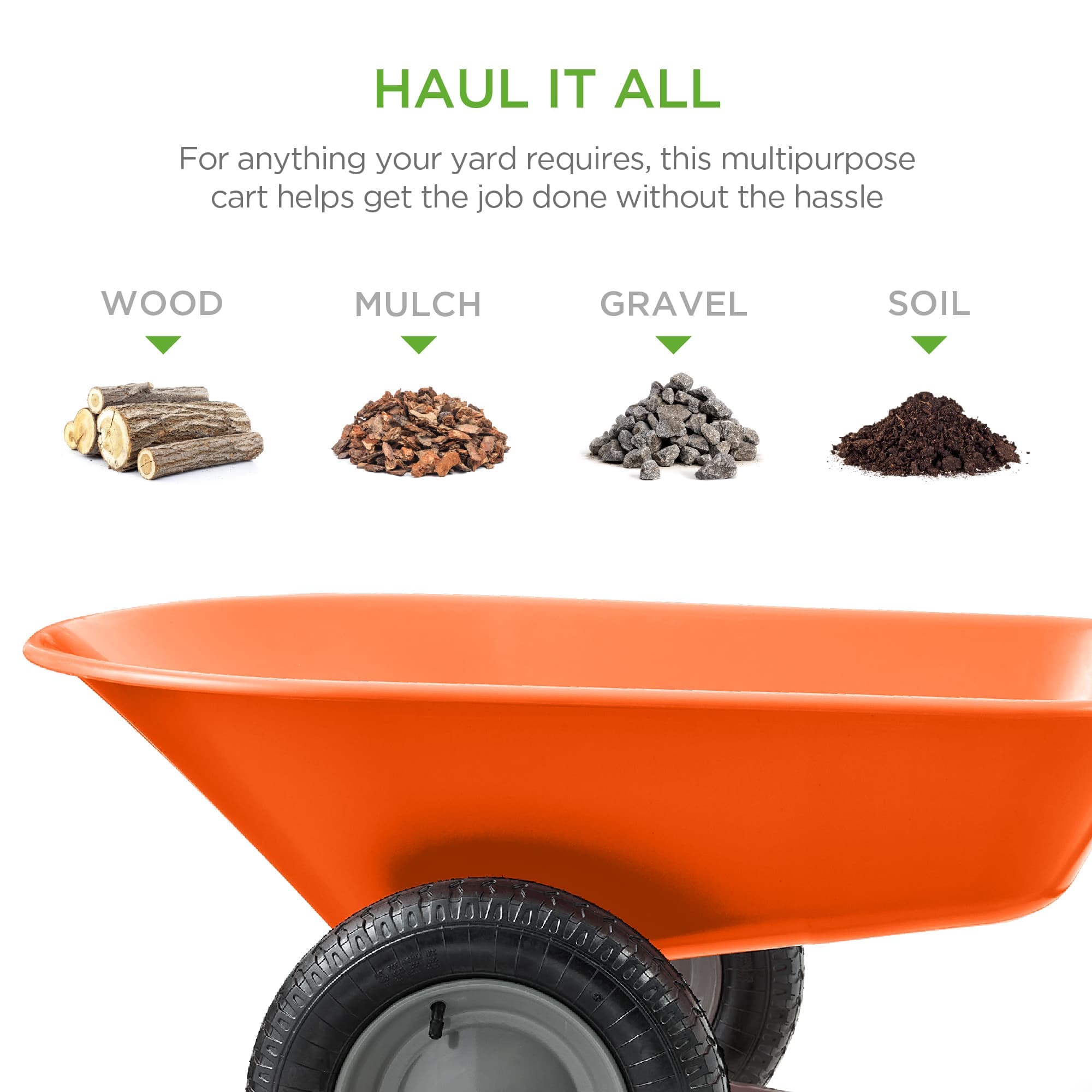 Best Choice Products SKY7894 wheelbarrow - View #2