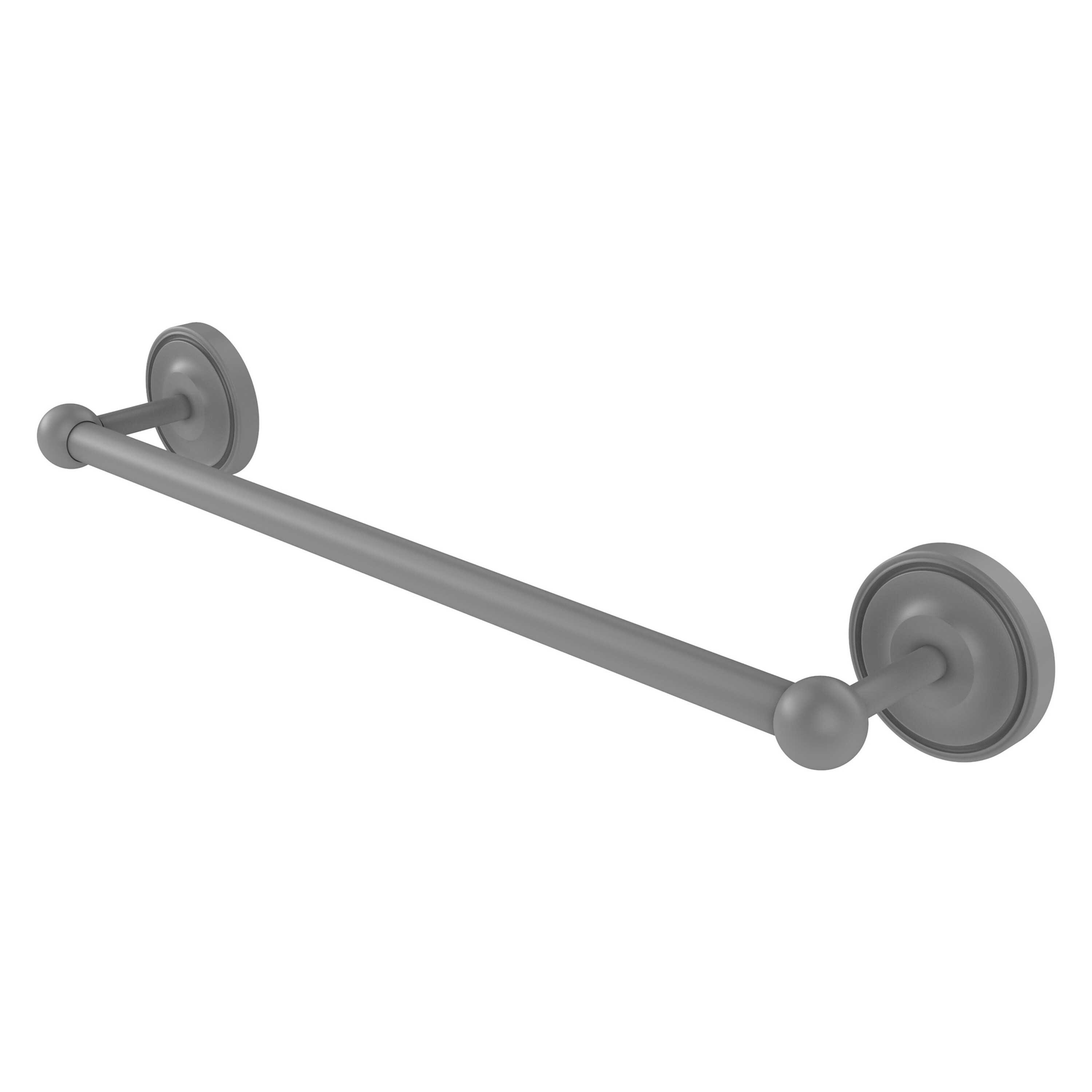 Allied Brass PR-41/30-GYM Prestige Regal 30-in Matte Gray Wall mount Single Towel Bar