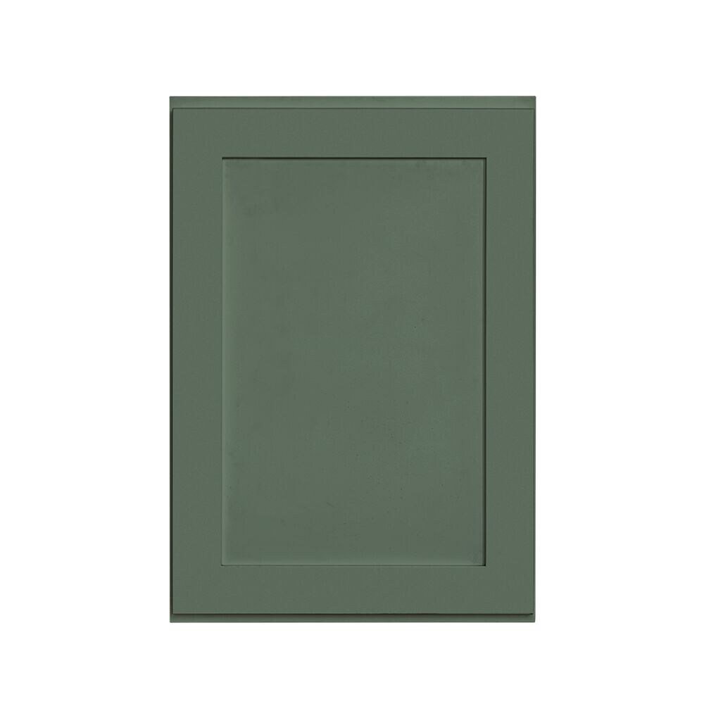 RELIABILT LS-SB-W2436R Monroe 24-in W x 36-in H x 12-in D Basil Green Wall Ready to assemble Plywood Cabinet (Recessed Panel Shaker)