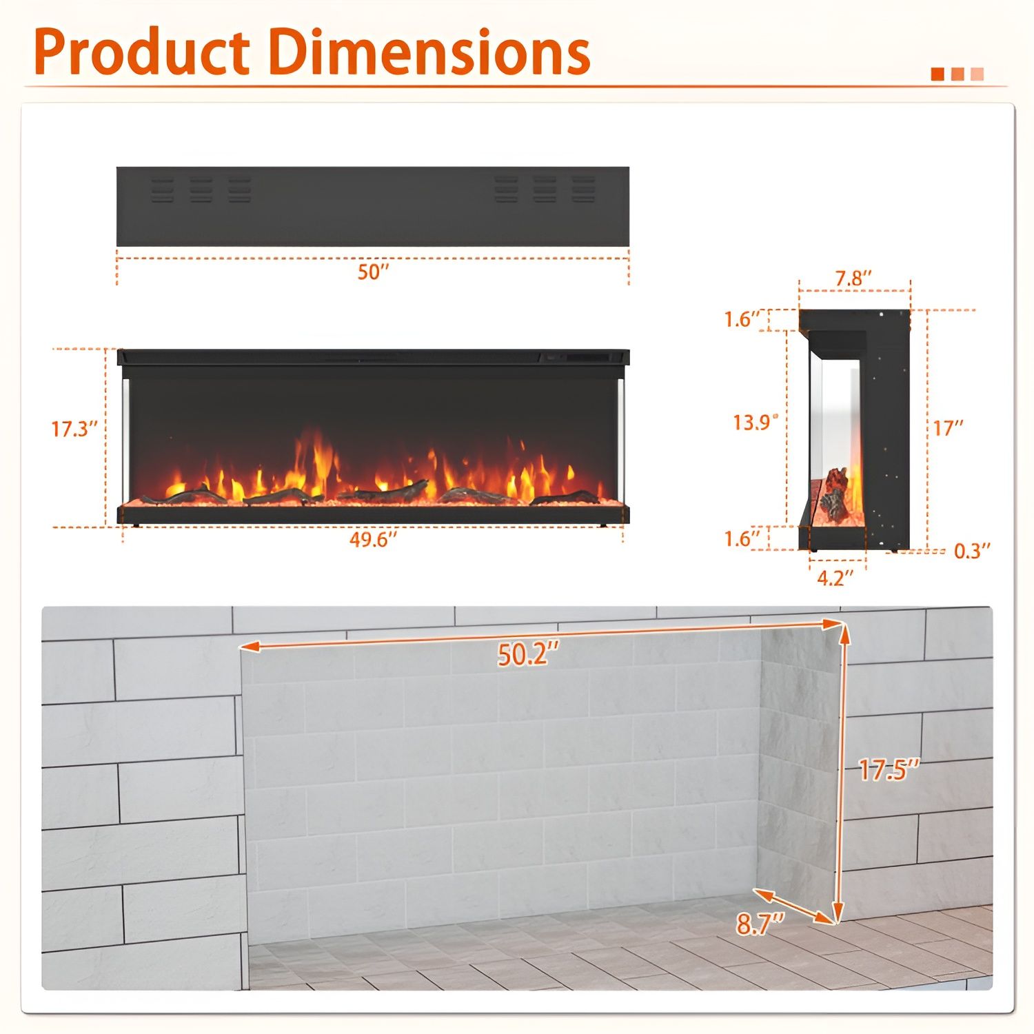 Slickblue D-CO-05-SU30011PF Electric-Fireplace-Fireboxes - View #7