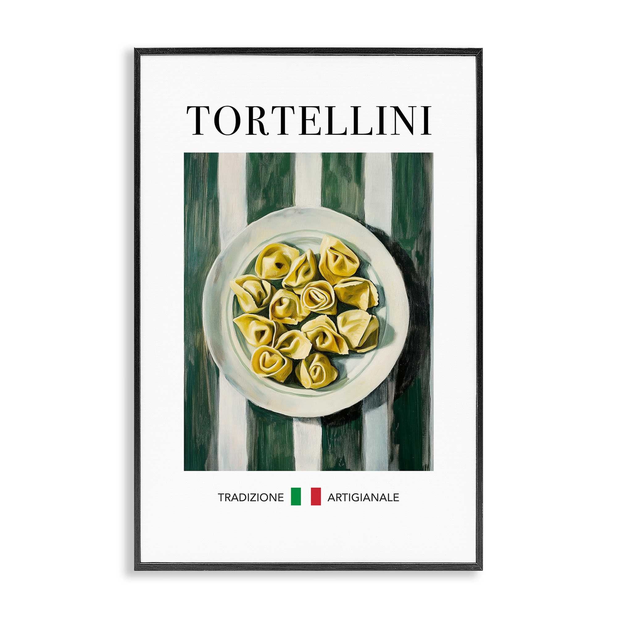 Stupell Industries BT-227-FR-20X30 Traditional Tortellini Pasta Black Framed Giclee Art By Andreas Magnusson 20 x 30