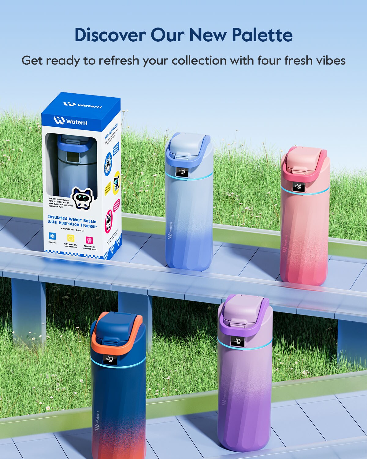 WaterH 16OZ-GRP-NA-WH Water-Bottles-Mugs - View #11