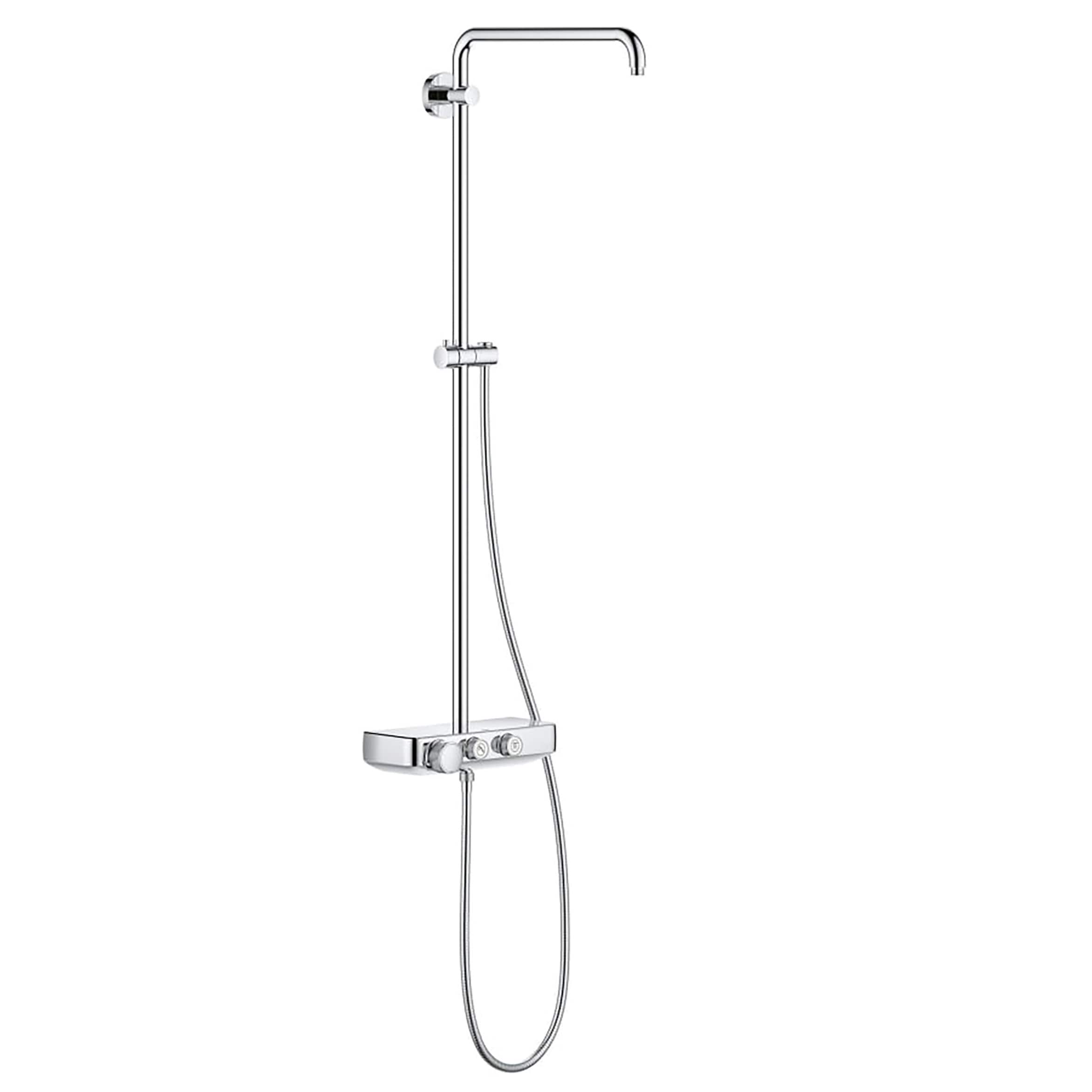GROHE 26511000 Euphoria SmartControl Starlight Chrome 3-handle Sold separately Shower set Faucet with Valve
