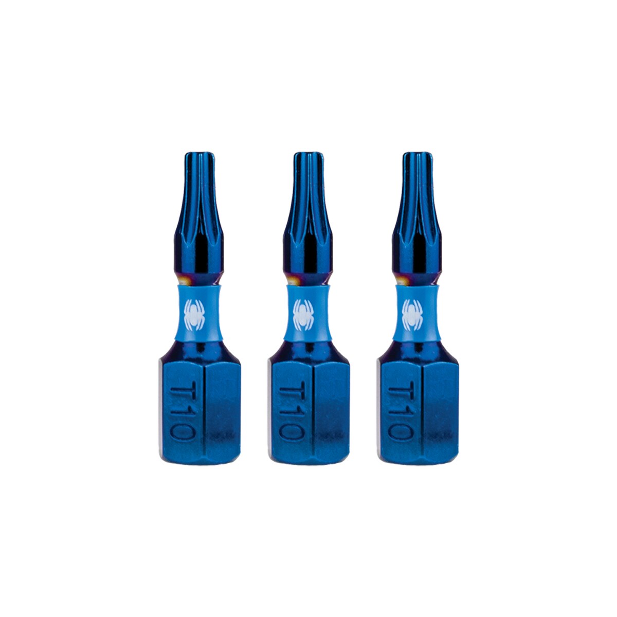 Spyder 19611 Mach-Blue 1/4-in x 1-in Torx Impact Driver Bit 3 -Piece