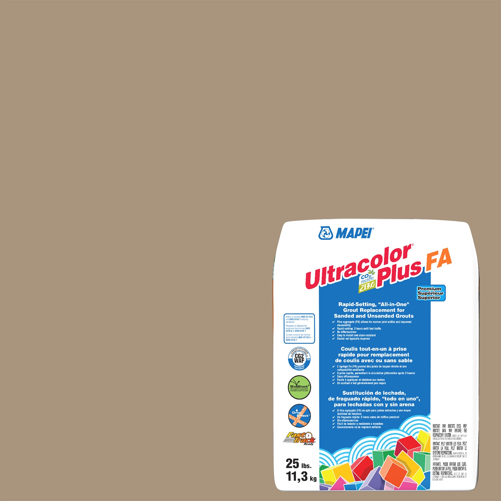 MAPEI Ultracolor Plus FA Chamois #5005 All-in-one Grout (25-lb) in the ...