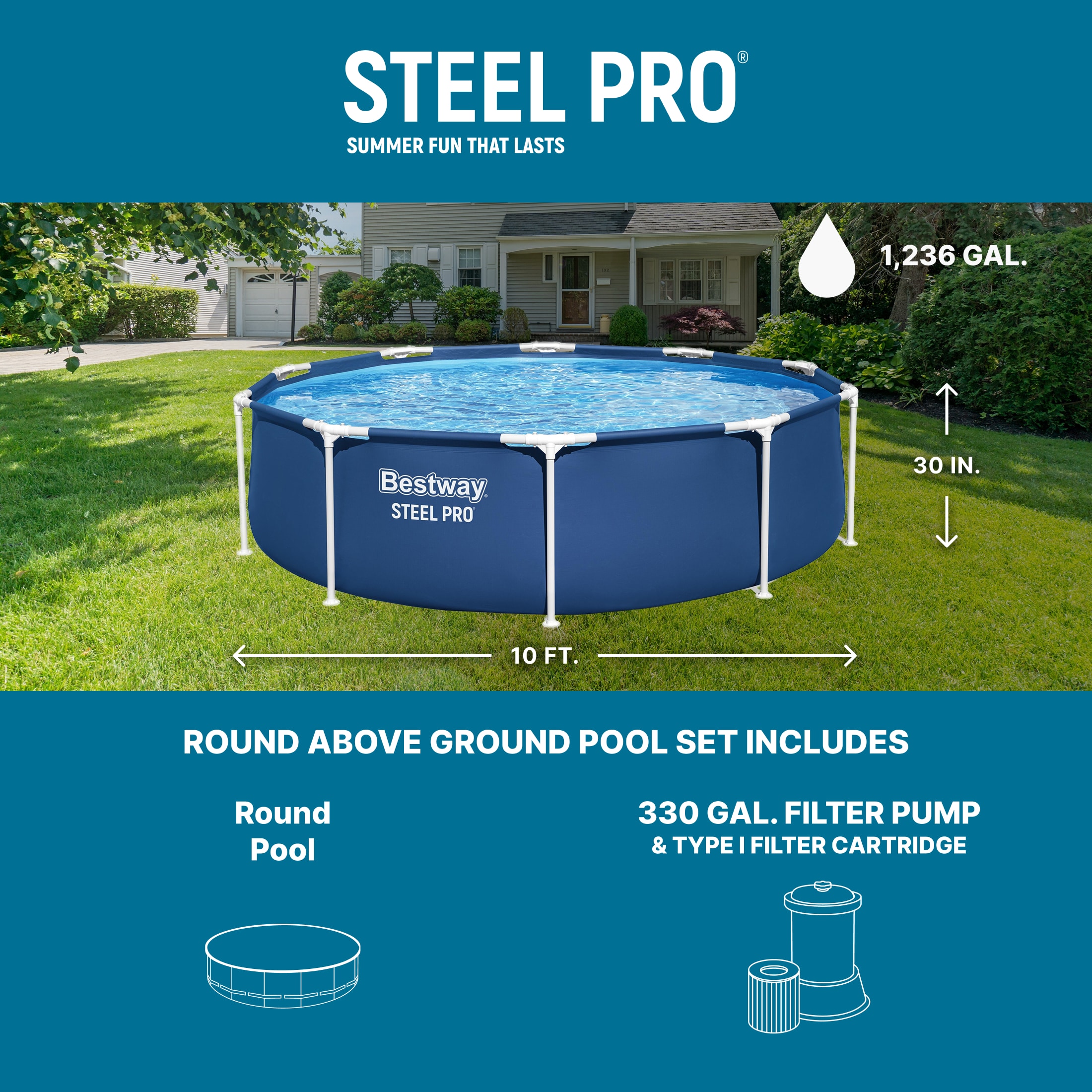 Bestway 561GEE-BW Above-Ground-Pools - View #3