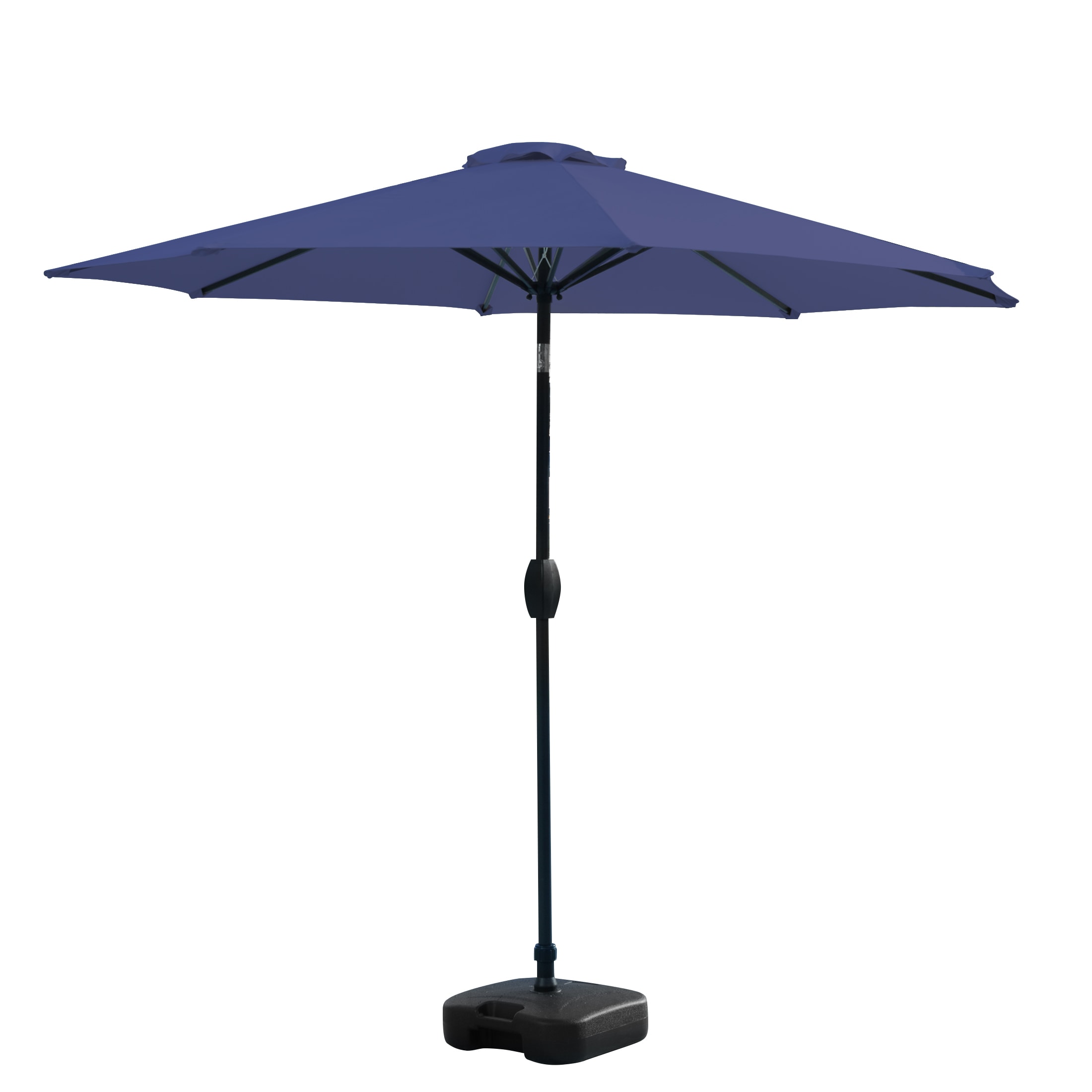 Westin Furniture 9806122-OS5001 9-Feet Steel Blue Push-button Tilt Garden Patio Umbrella with Base