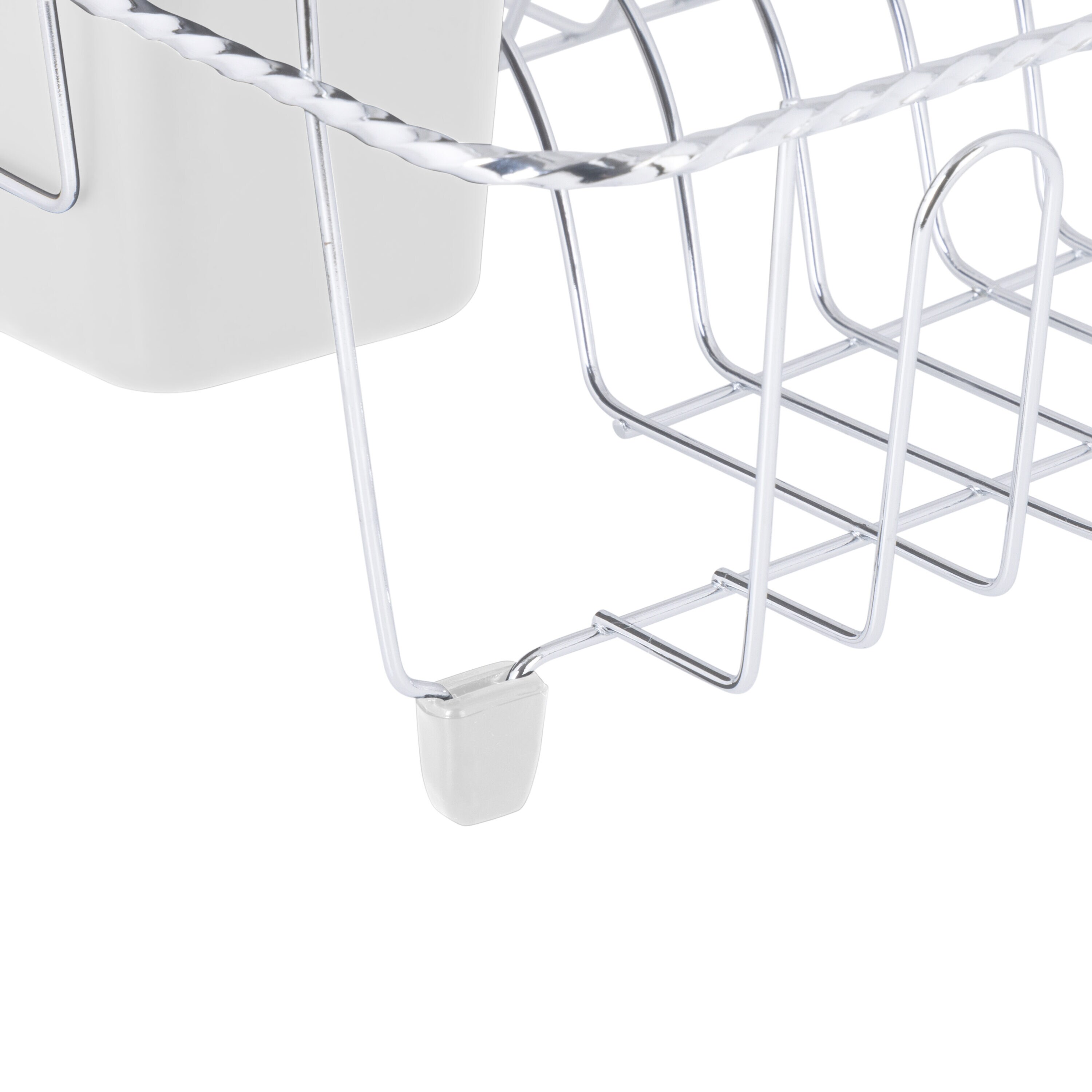 Kitchen Details Twisted Chrome 3 Piece Dish Rack