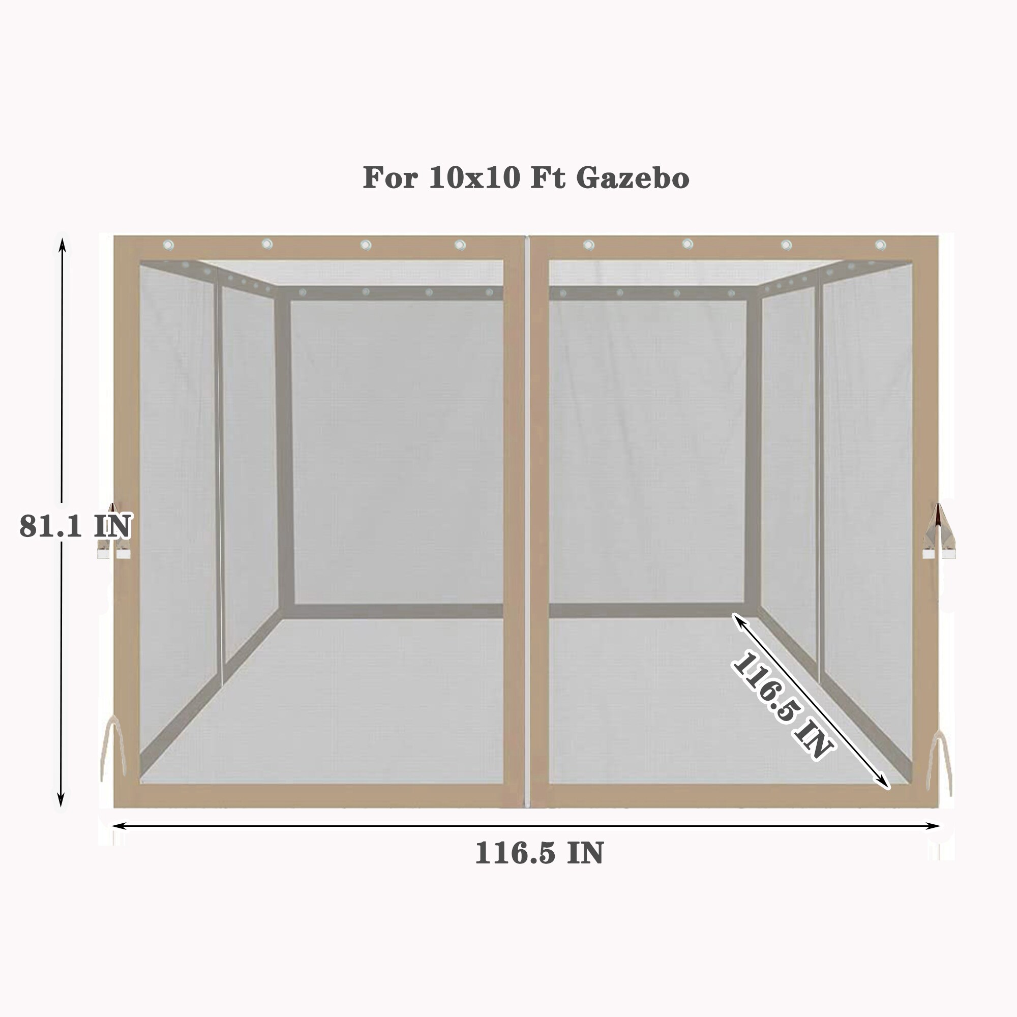 Maocao Hoom MZH68236 Gazebo-Parts-Accessories - View #4