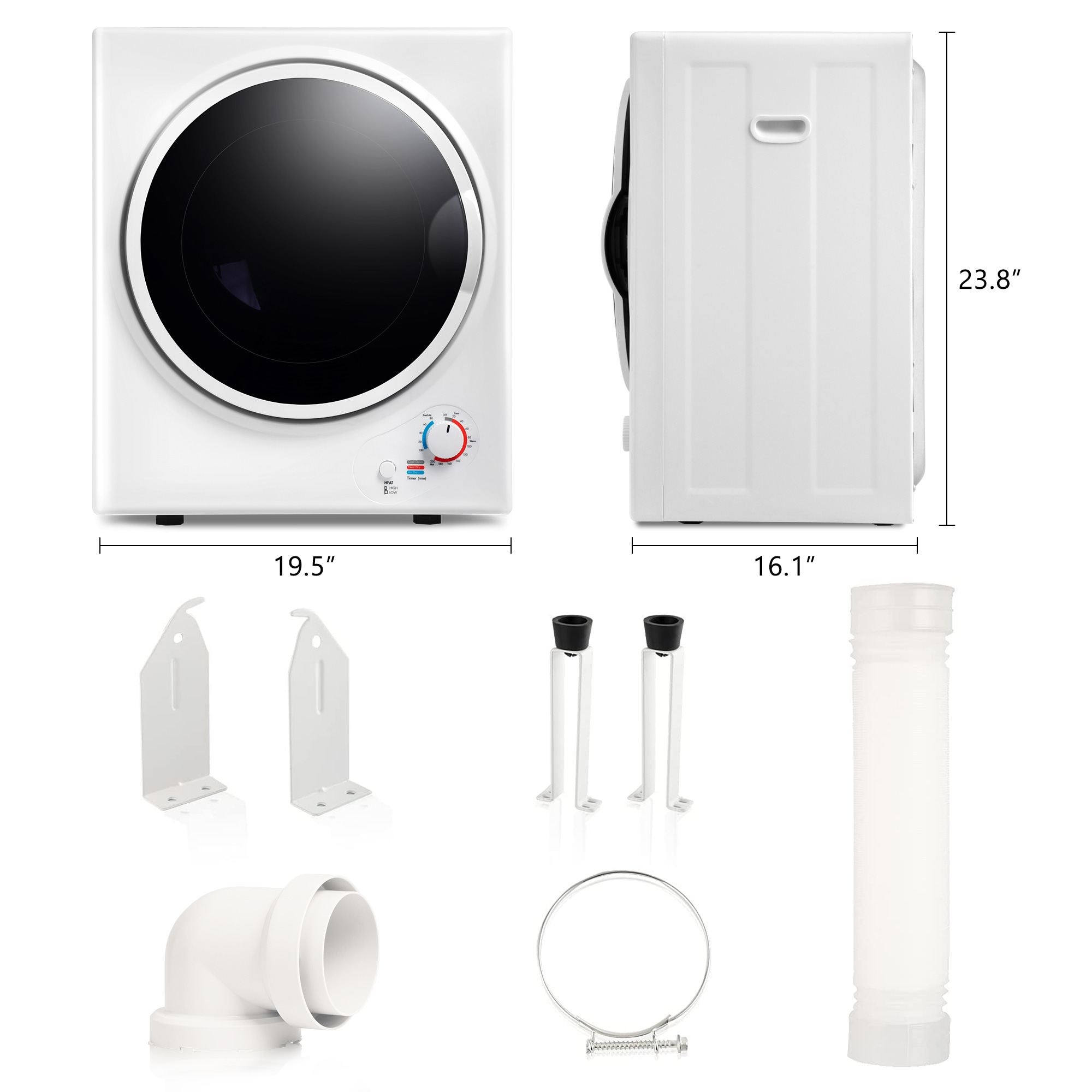 おすすめ人気ランキング2025年 Siavonce 1.5-cu ft Vented Electric Dryer (White) ZX-469000 ジャケット・アウター