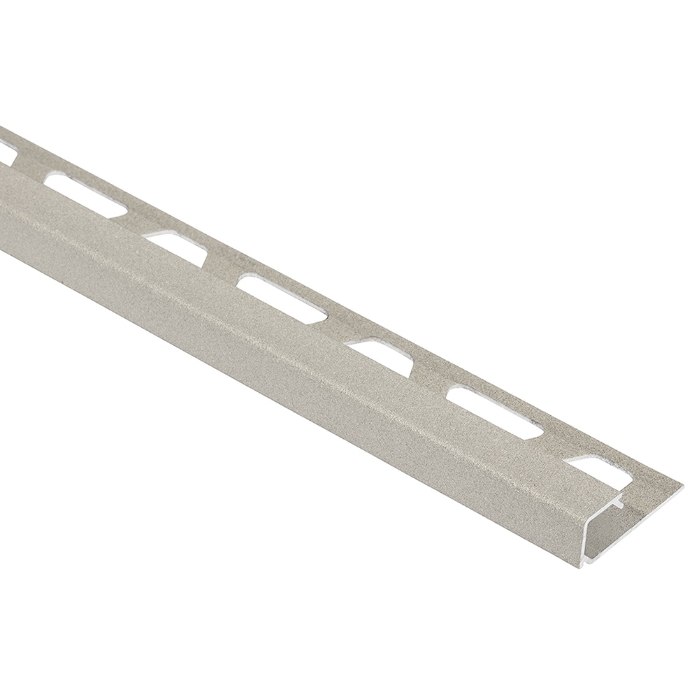 Schluter Systems Q125TSC Quadec 0.5-in W x 98.5-in L Cream textured color-coated aluminum Aluminum Square edge Tile Edge Trim