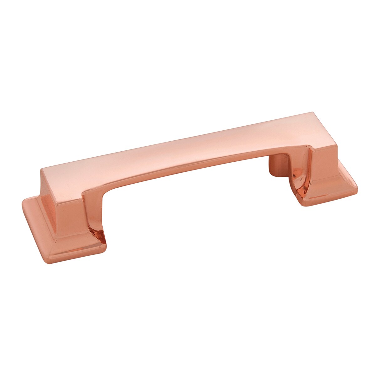 Studio Collection 3 in. And 96 mm Center-to-Center Polished Copper Cabinet Pull