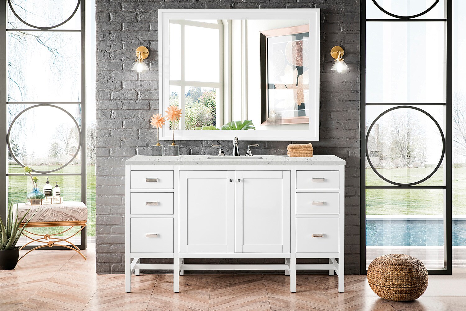 James Martin Vanities E444-V60S-GW-3EJP Bath-Vanity-Combo - View #2