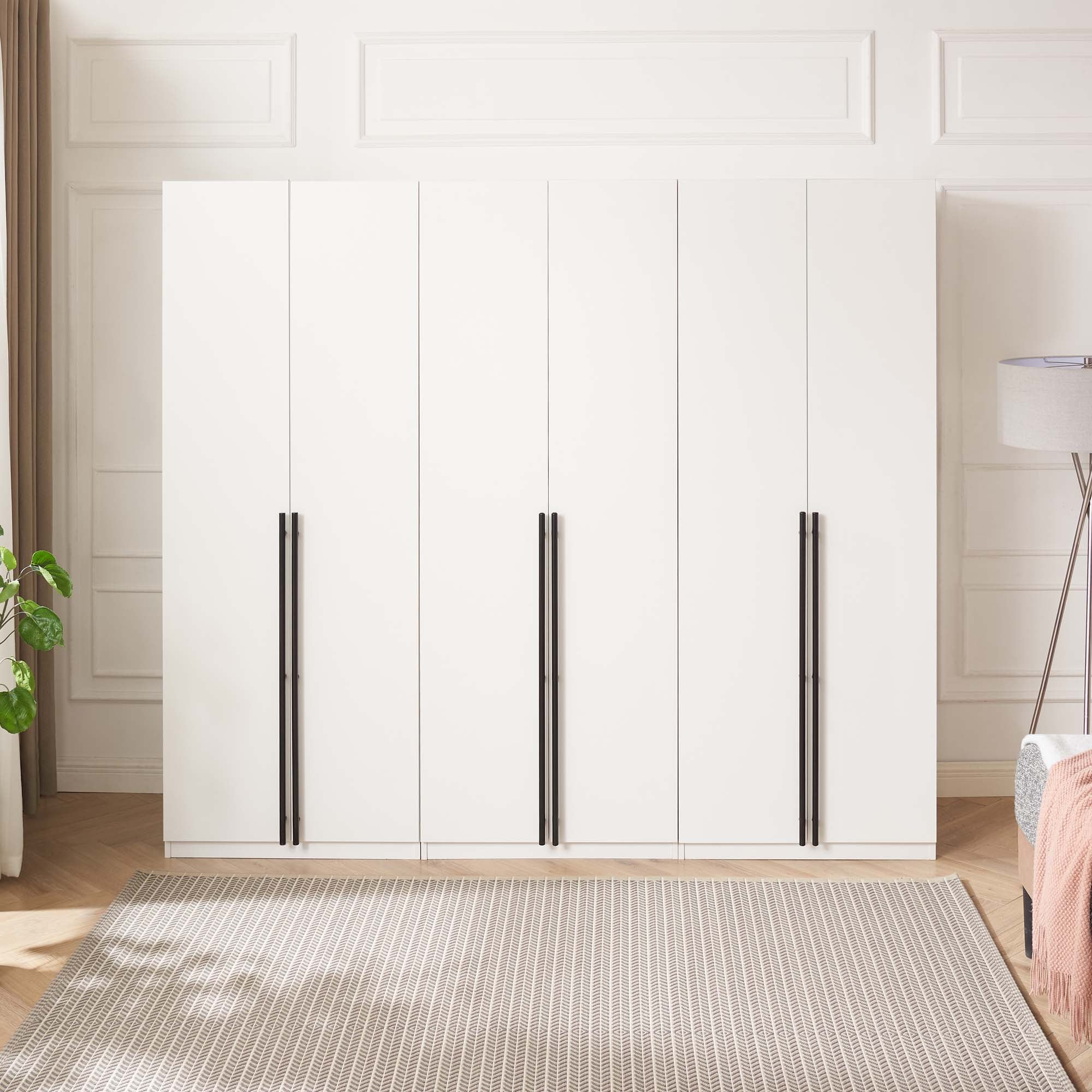 Manhattan Comfort 3-WC002-WH White Full Bedroom Set