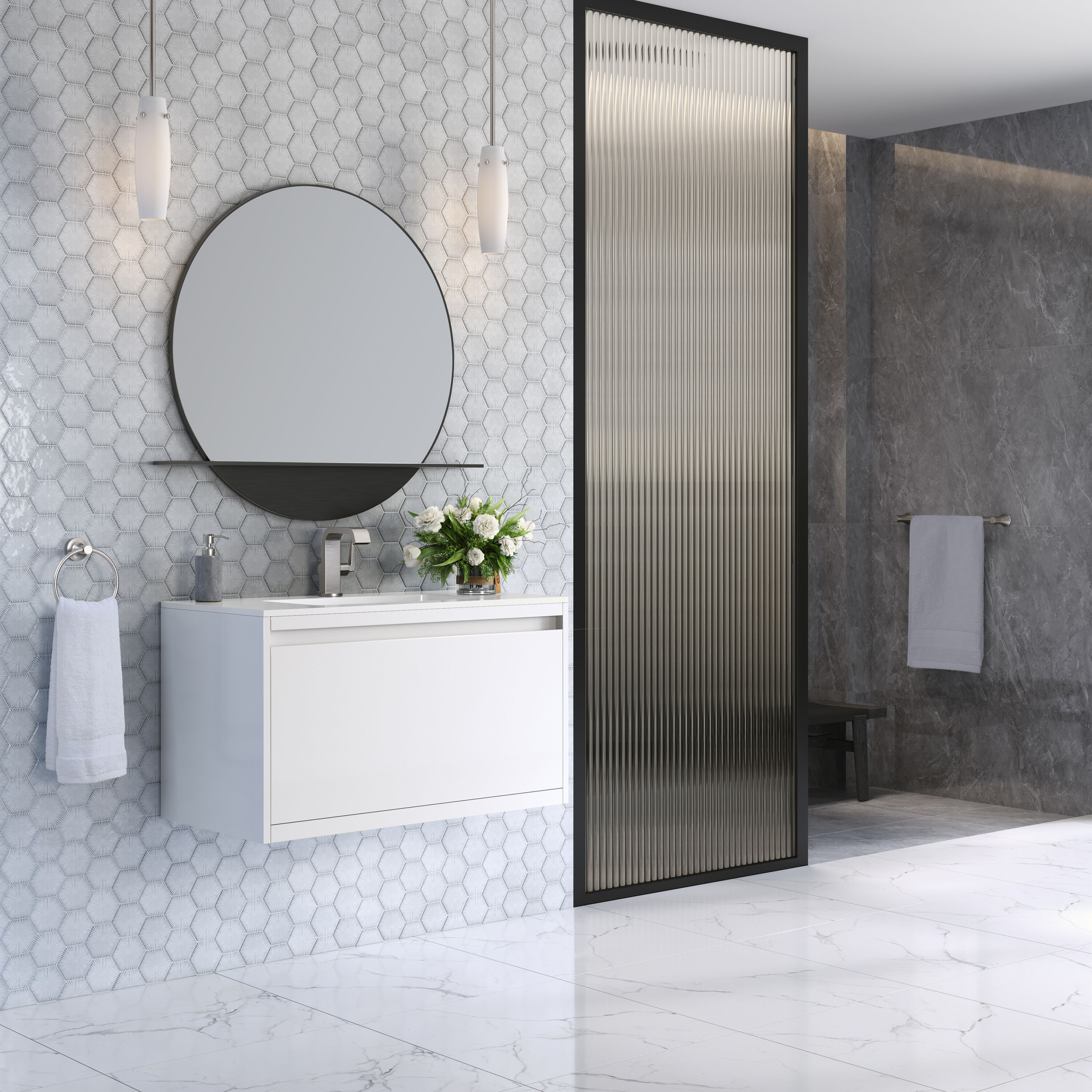 James Martin Vanities 805-V35.4-GW-BN-GW Bath-Vanity-Combo - View #4
