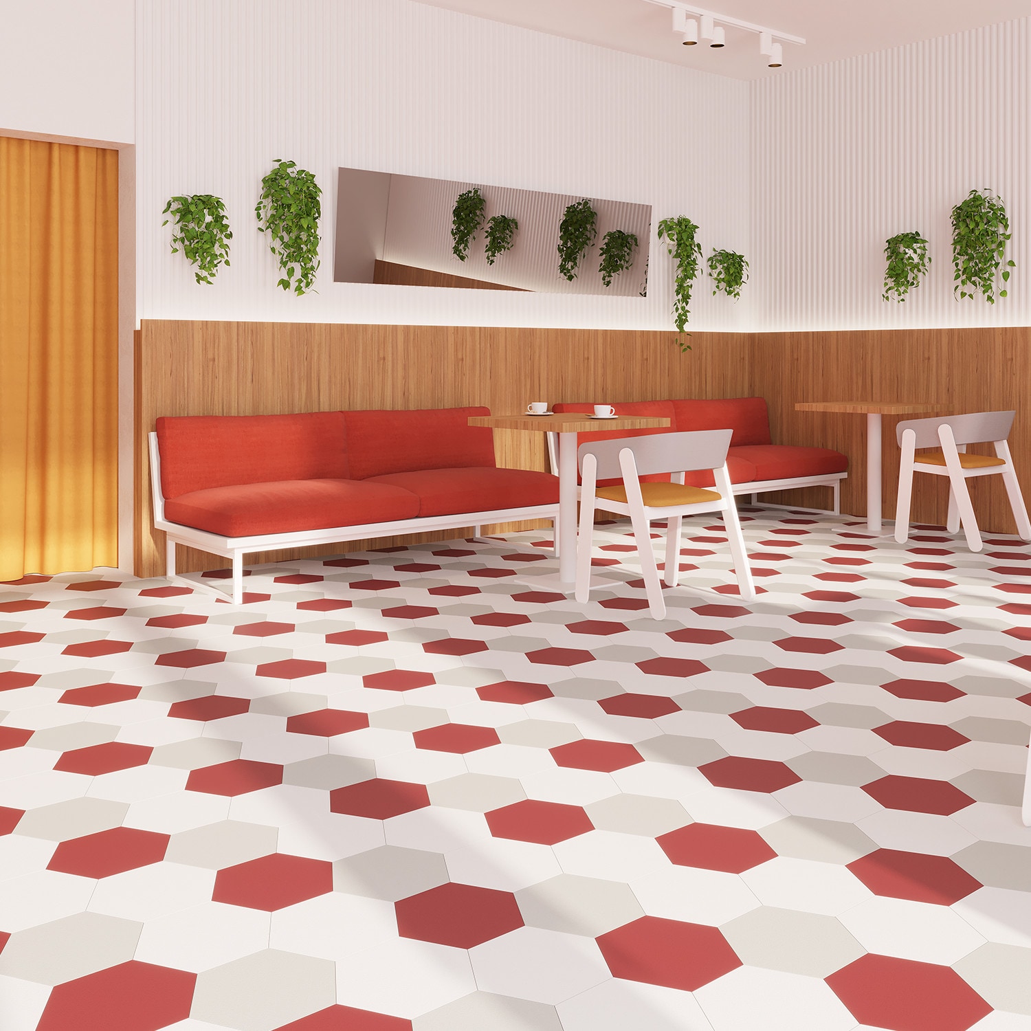 Red And White Vinyl Floor Tiles – Flooring Guide by Cinvex