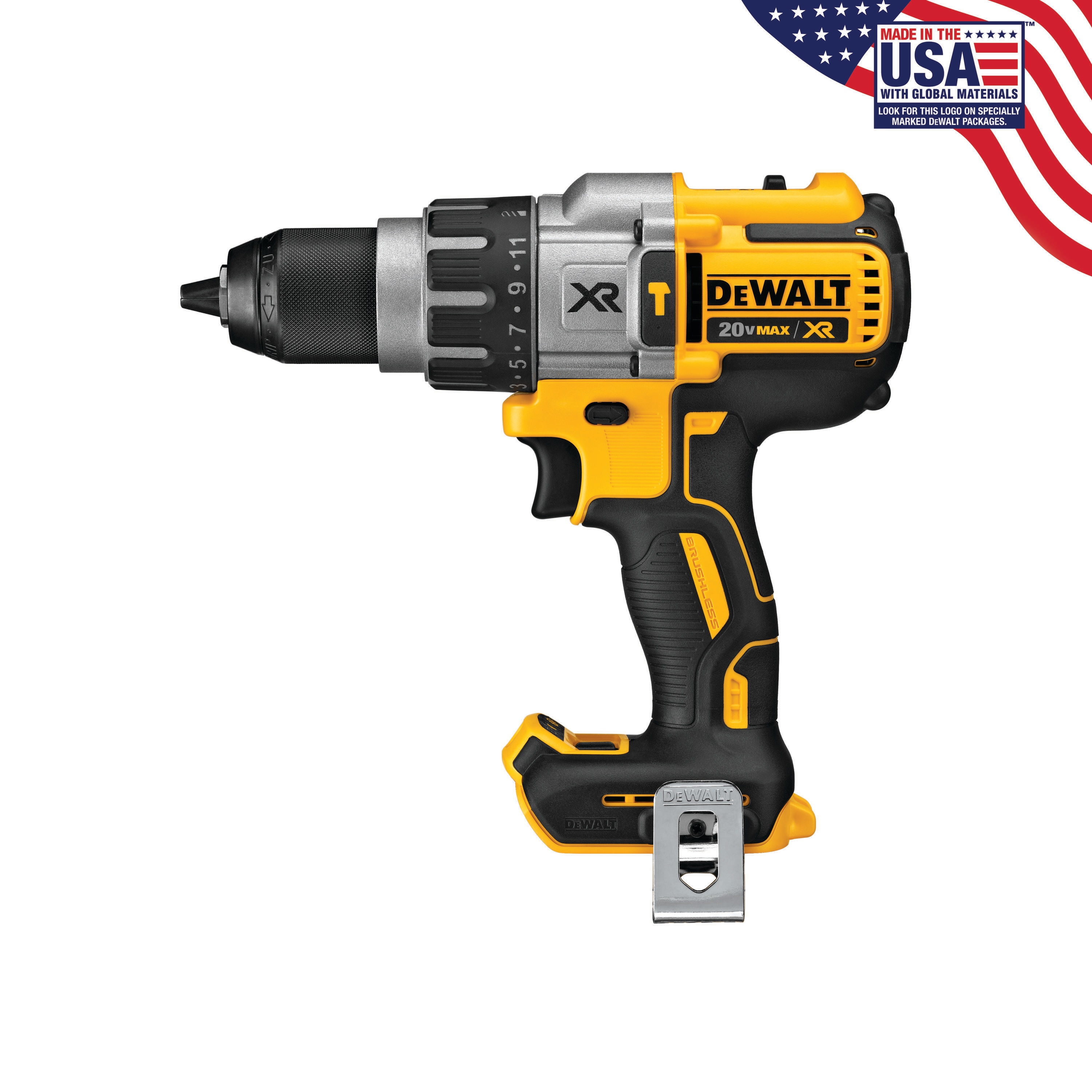 DEWALT XR 1/2-in 20-volt Max Variable Speed Brushless Cordless Hammer Drill(Bare  Tool) in the Hammer Drills department at