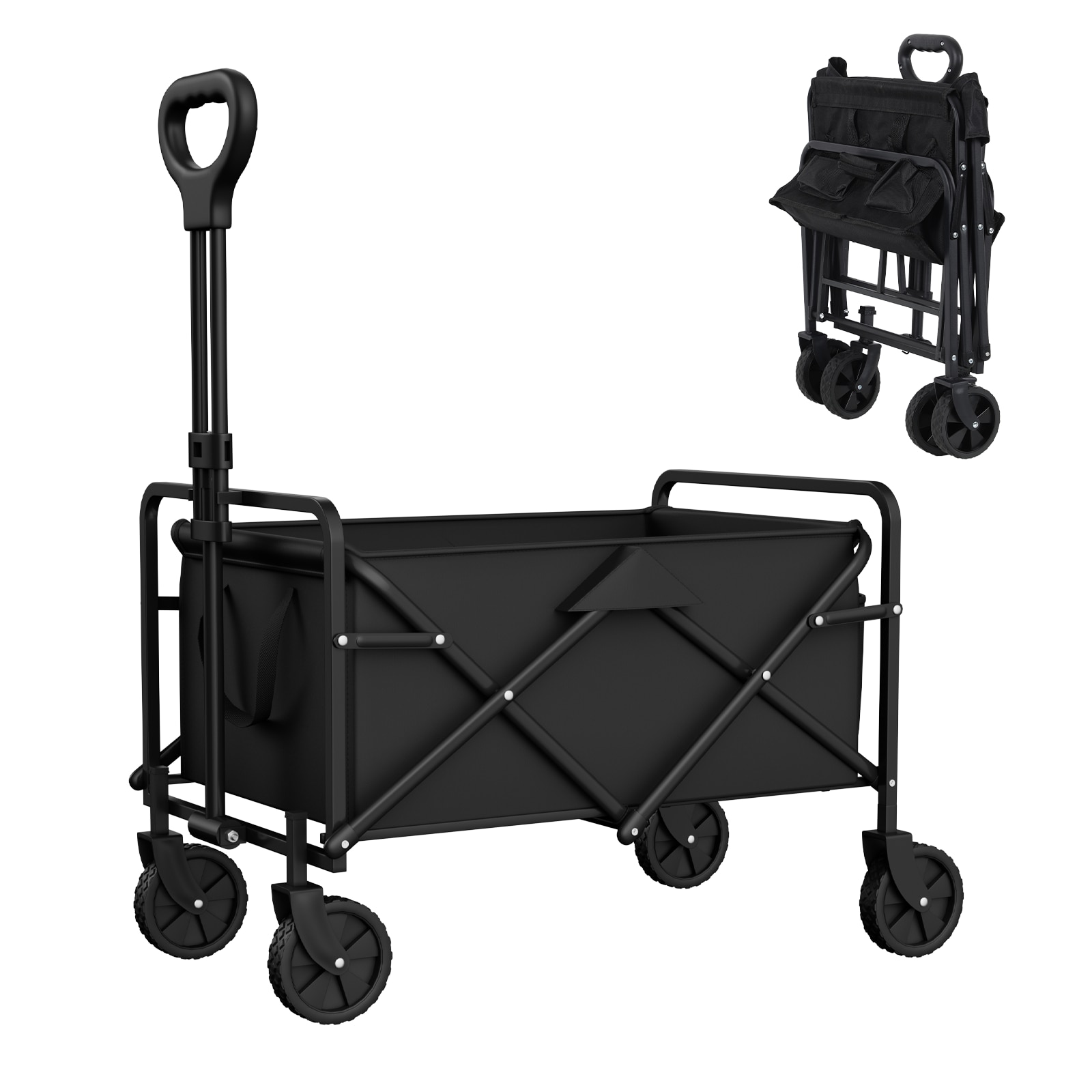 NEX LOW-WAGON-1 SWAGON 0.3-cu ft Steel Folding Yard Cart