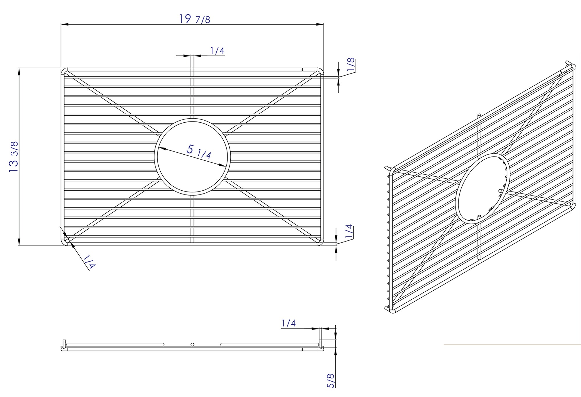 ALFI ABGR2418 Sink-Grids - View #12