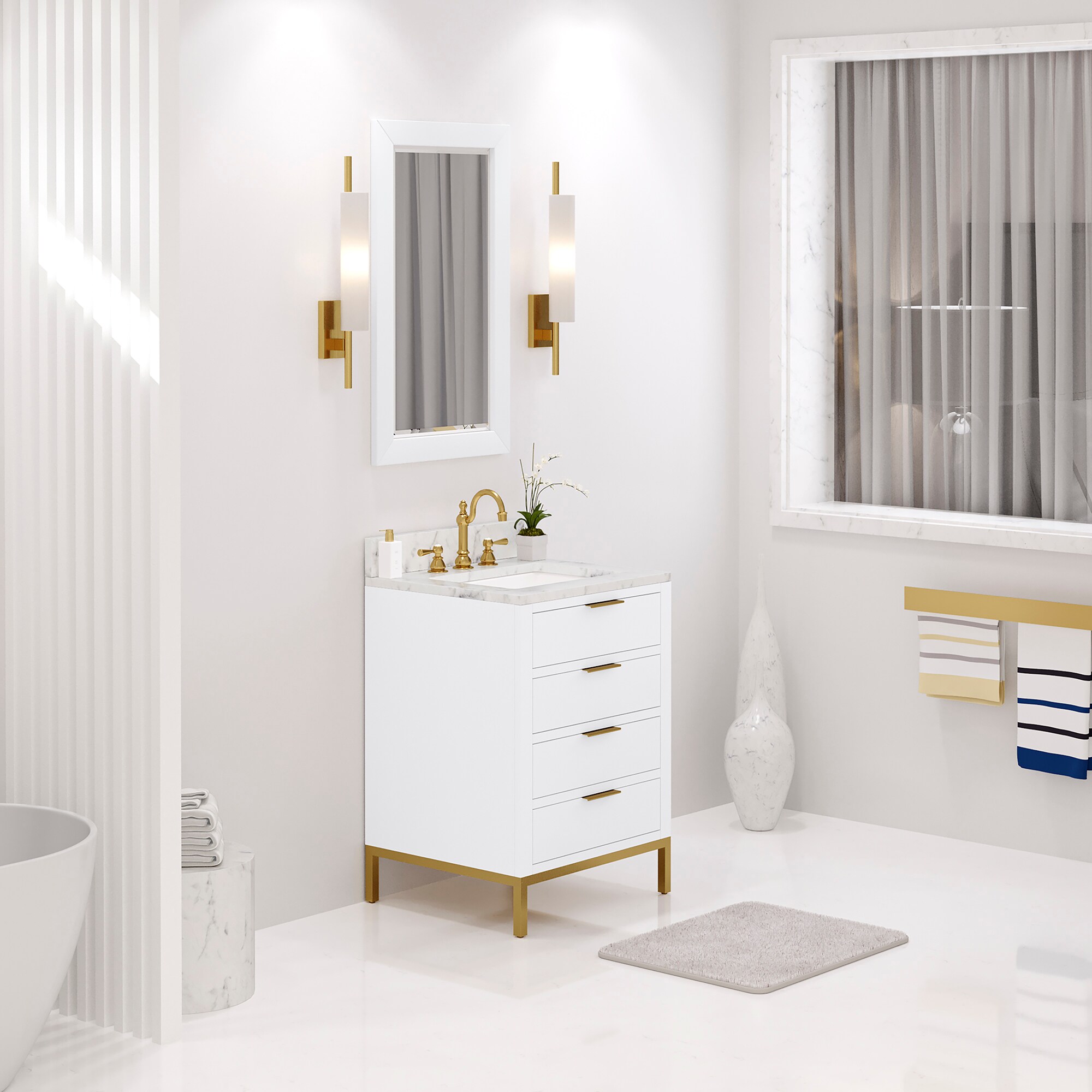 Water Creation BR24CW06PW-R21TL1206 Bath-Vanity-Combo - View #3