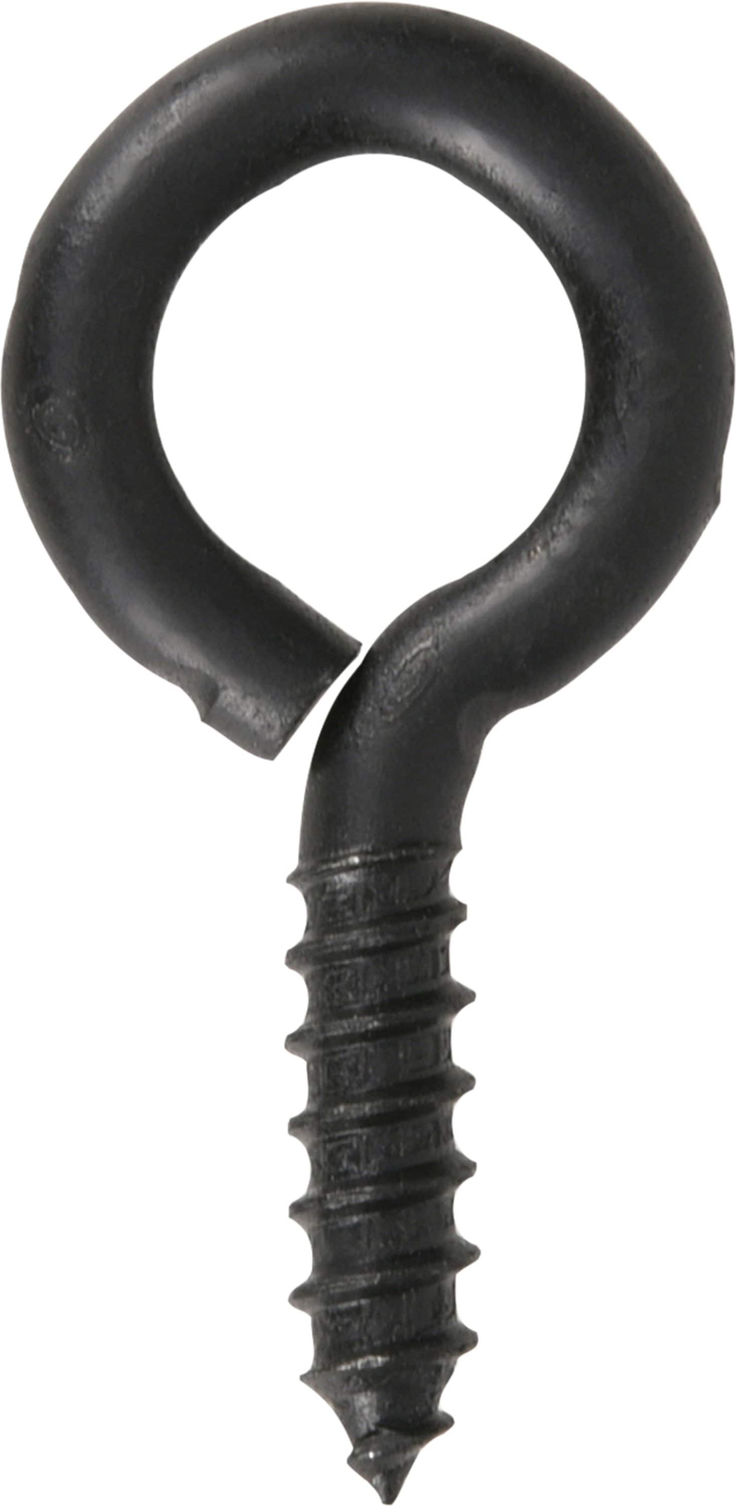 DuraSteel 0.125-in Black Steel Screw Eye Hook